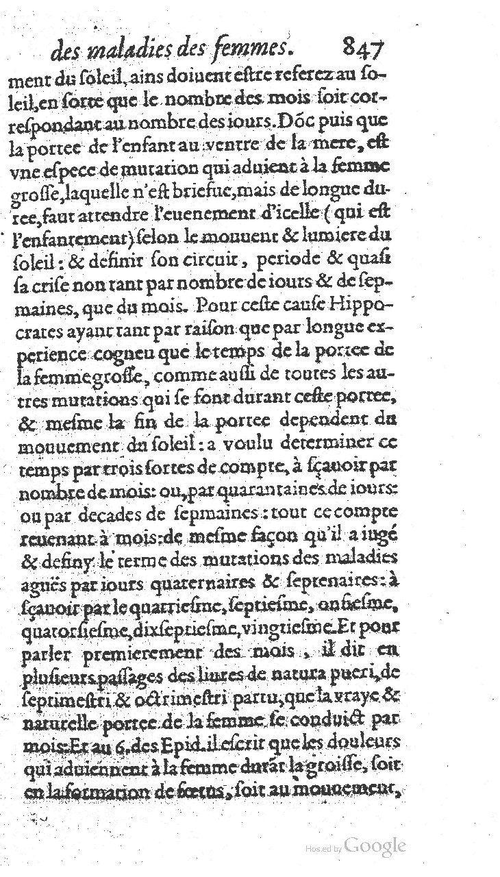 1585 - Jacques du Puis - Trésor des remèdes secrets pour les maladies des femmes - BnF