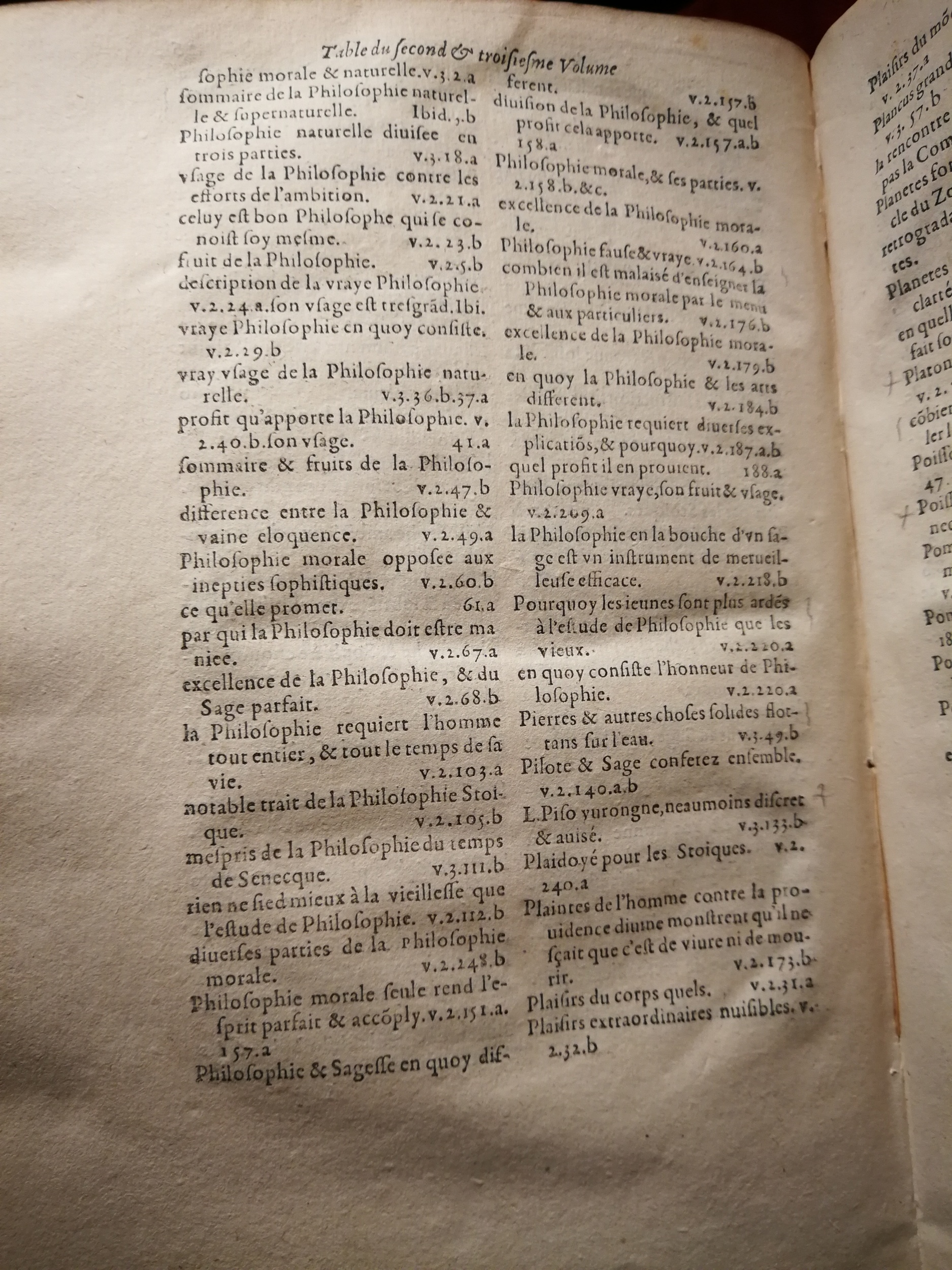 1595 - Jean Houzé - Œuvres morales et mêlées de Sénèque, Trésor de philosophie morale - T. 3 - BnF