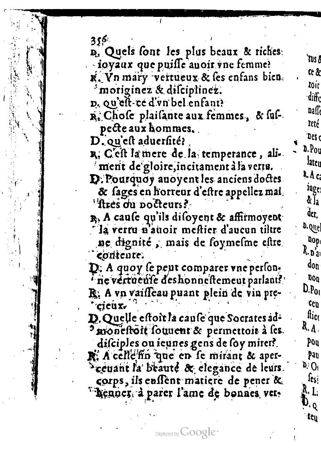 1582 - Nicolas Bonfons - Trésor des sentences dorées - BM Lyon