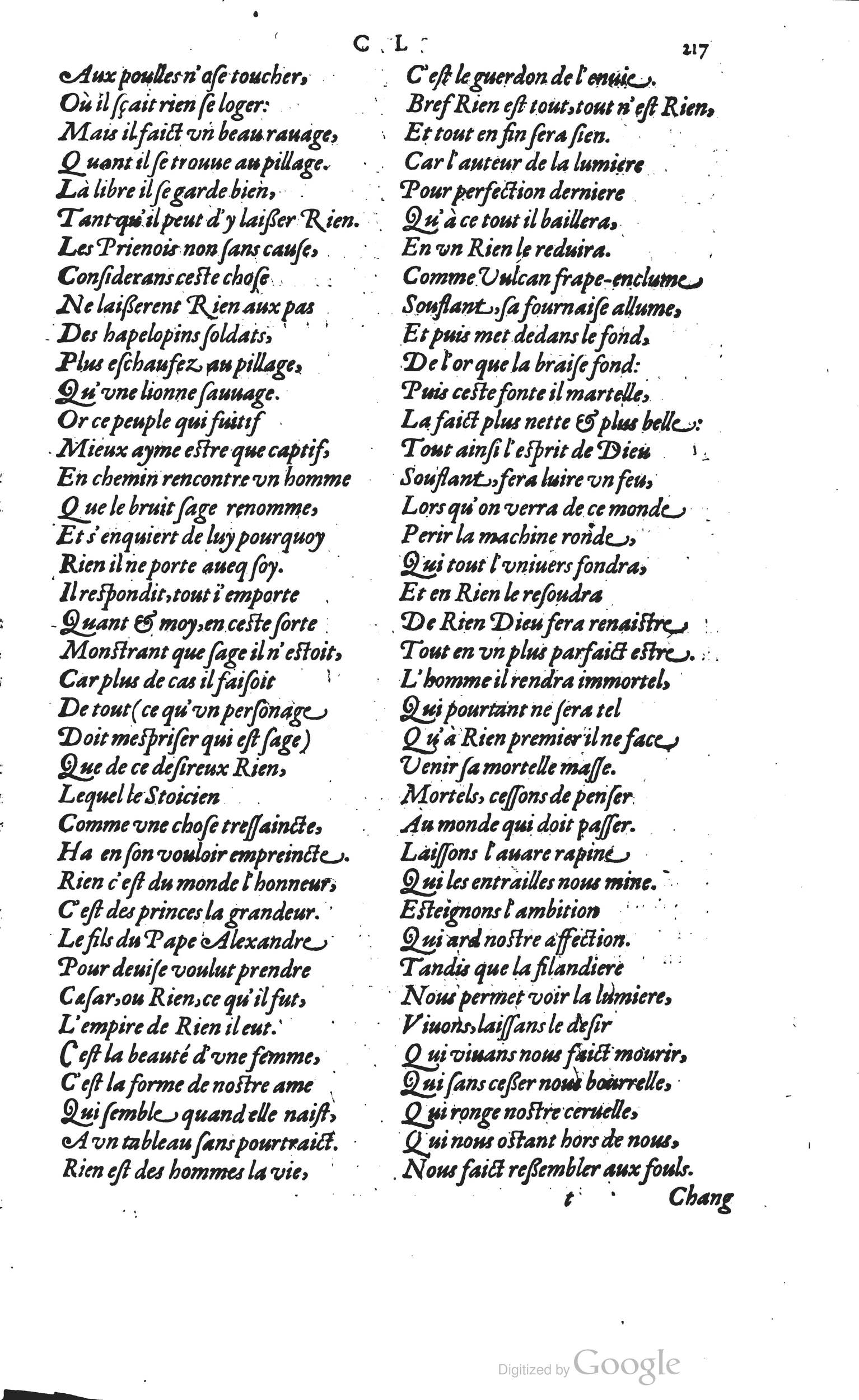 1585 - Barthélemy Honorat - Bibliothèques françaises - BSB Munich