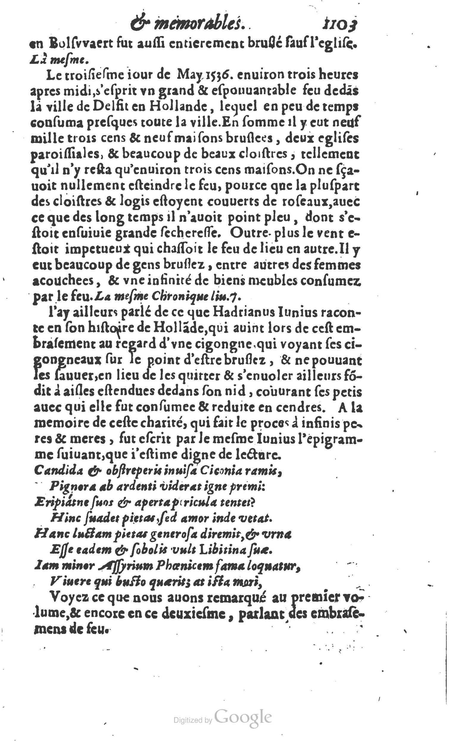 1610 - Paul Marceau - Trésor d’histoires admirables et mémorables - Princeton