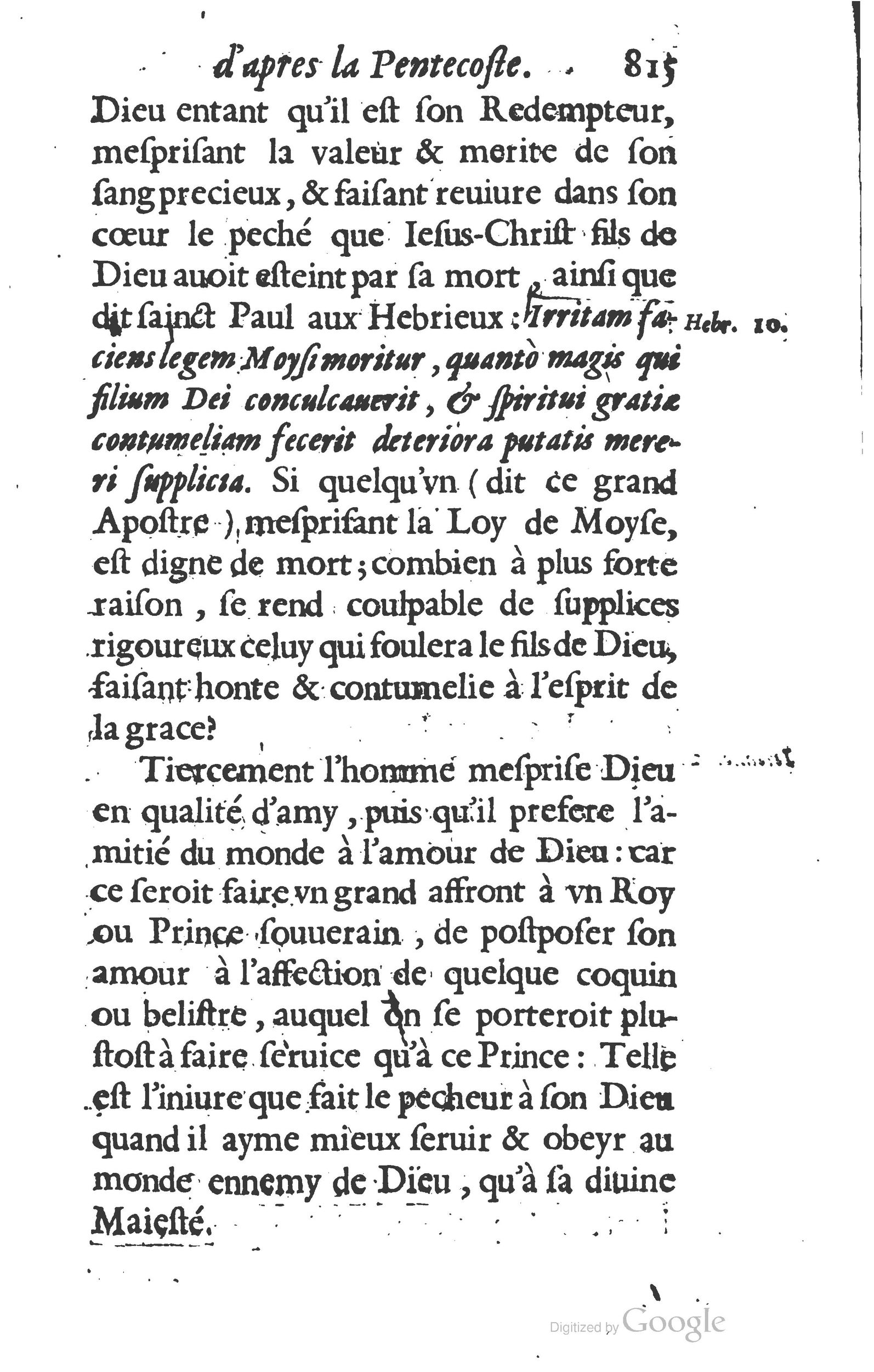 1629 - Manassés de Préaulx - Sermons ou Trésors de la piété chrétienne - BM Lyon