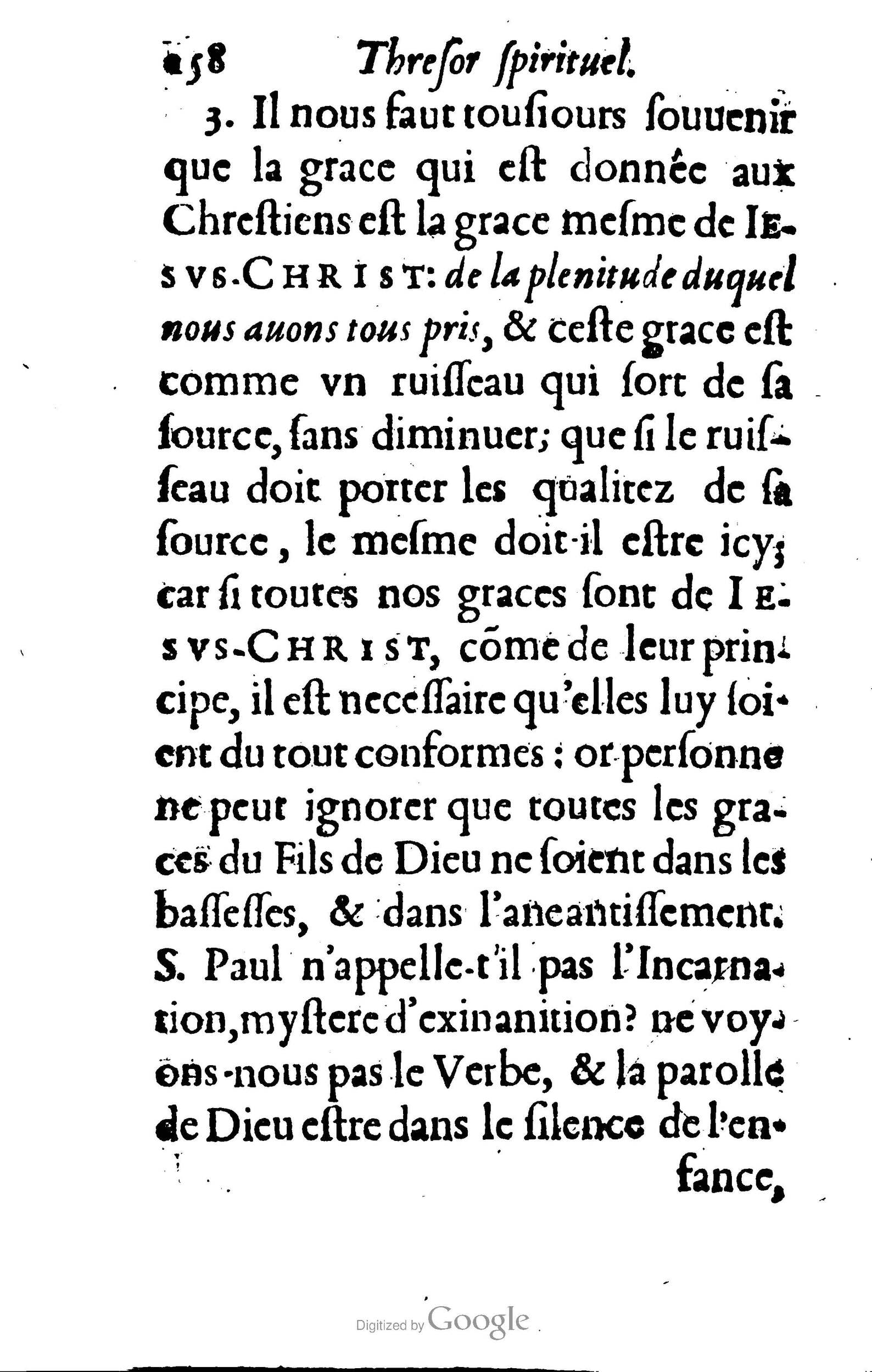 1633 - François Waudré - Trésor spirituel contenant les excellences du christianisme - BM Lyon