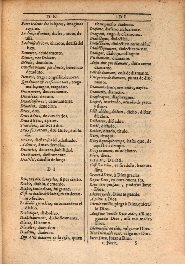 1607 - Marc Orry - Trésor des deux langues espagnole et française (Première et Seconde parties) - ÖNB Wien