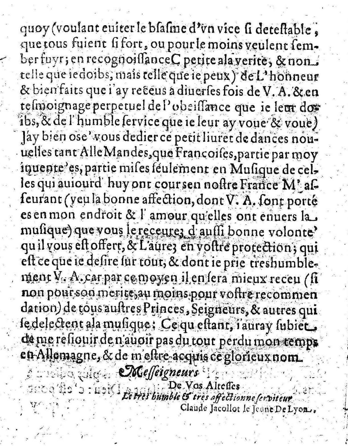 1621 - Jehan Weidnern - Trésor de toutes sortes de danses nouvelles à la française, allemande, espagnole, et italienne, à cinq et six parties - Vatican Apostolic Library