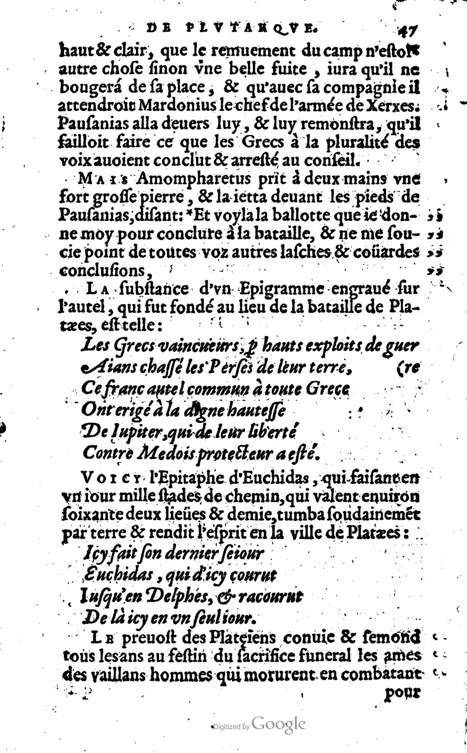 1568 - Willem Silvius - Trésor des vies de Plutarque - Anvers Plantin-Moretus