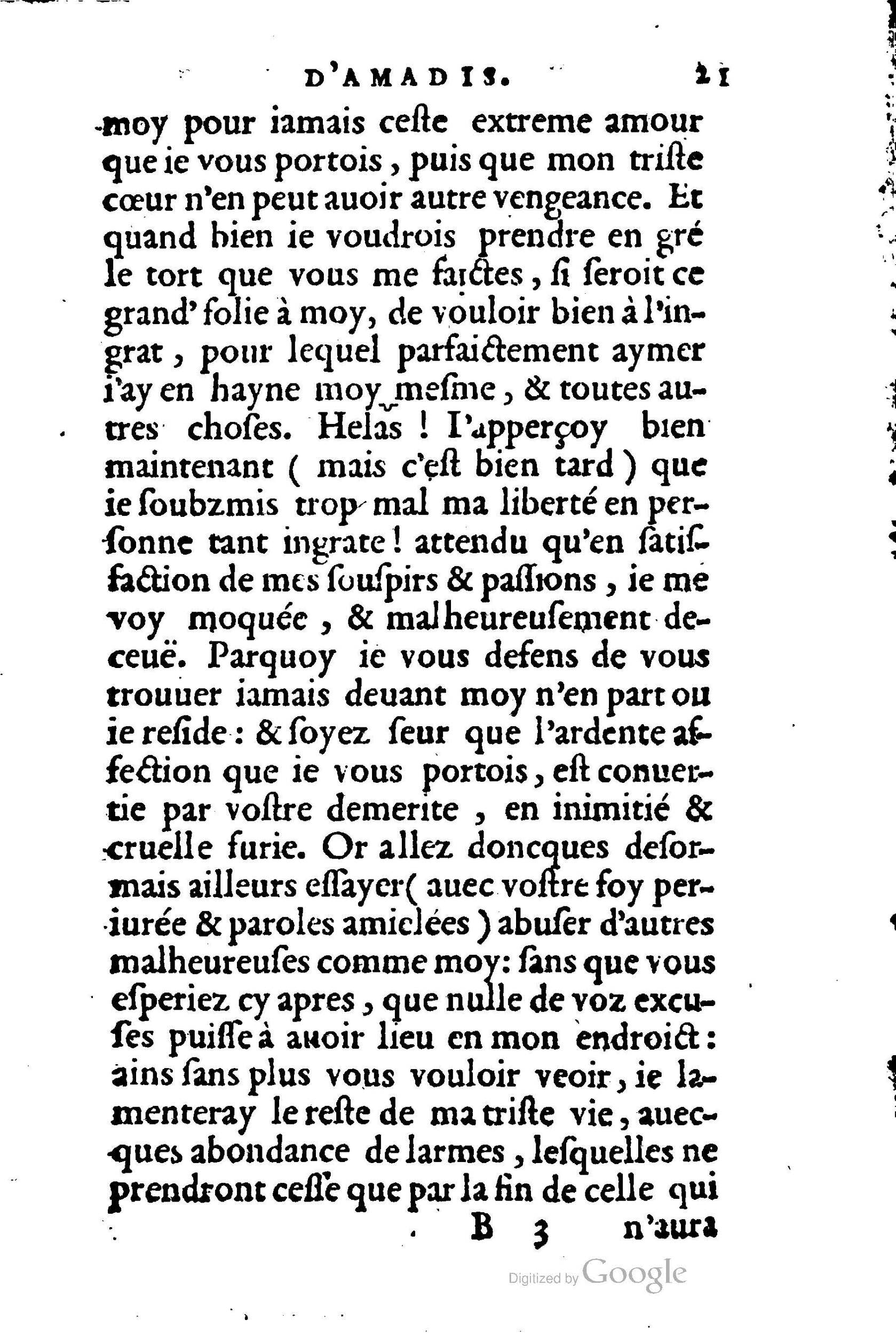 1560 - Jean d’Ogerolles et Gabriel Cotier Lyon - Trésor des Amadis - BSB Munich