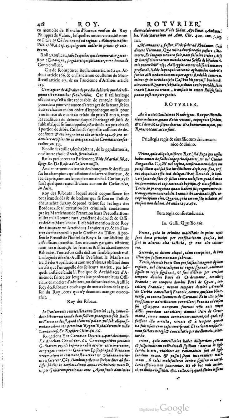 1629 - Veuve Nicolas Buon - Trésor du droit français (21754 T. 3) - BM Lyon 1629 - Veuve Nicolas Buon - Trésor du droit français (21754 T. 3) - BM Lyon