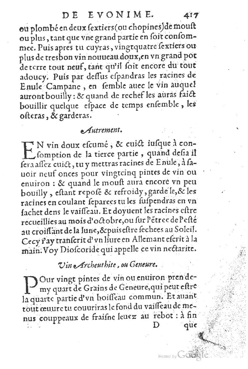 1557 - Antoine Vincent - Trésor d’Evonyme Philiatre - UC Madrid