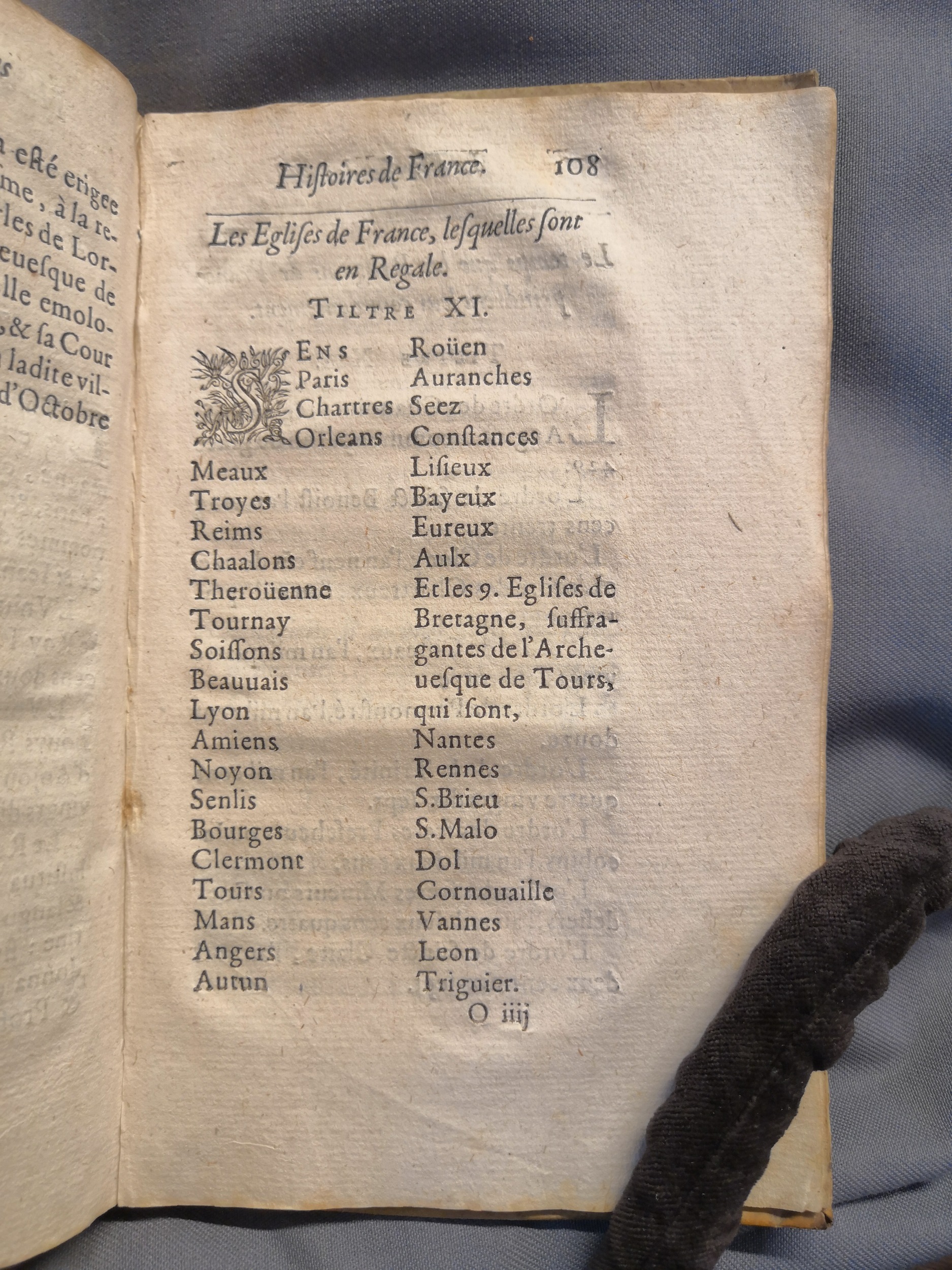1614 - Jean Corrozet - Trésor des histoires de France - Amsterdam