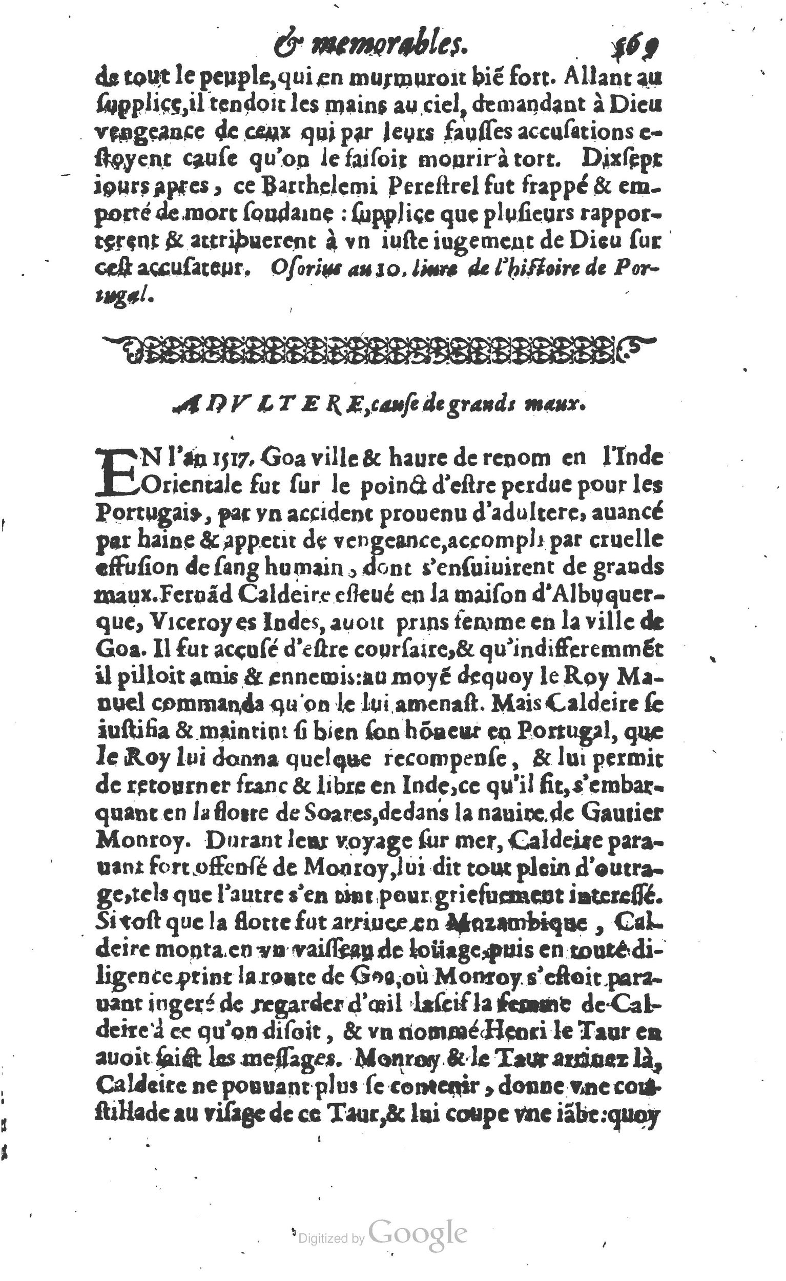 1610 - Paul Marceau - Trésor d’histoires admirables et mémorables - Princeton