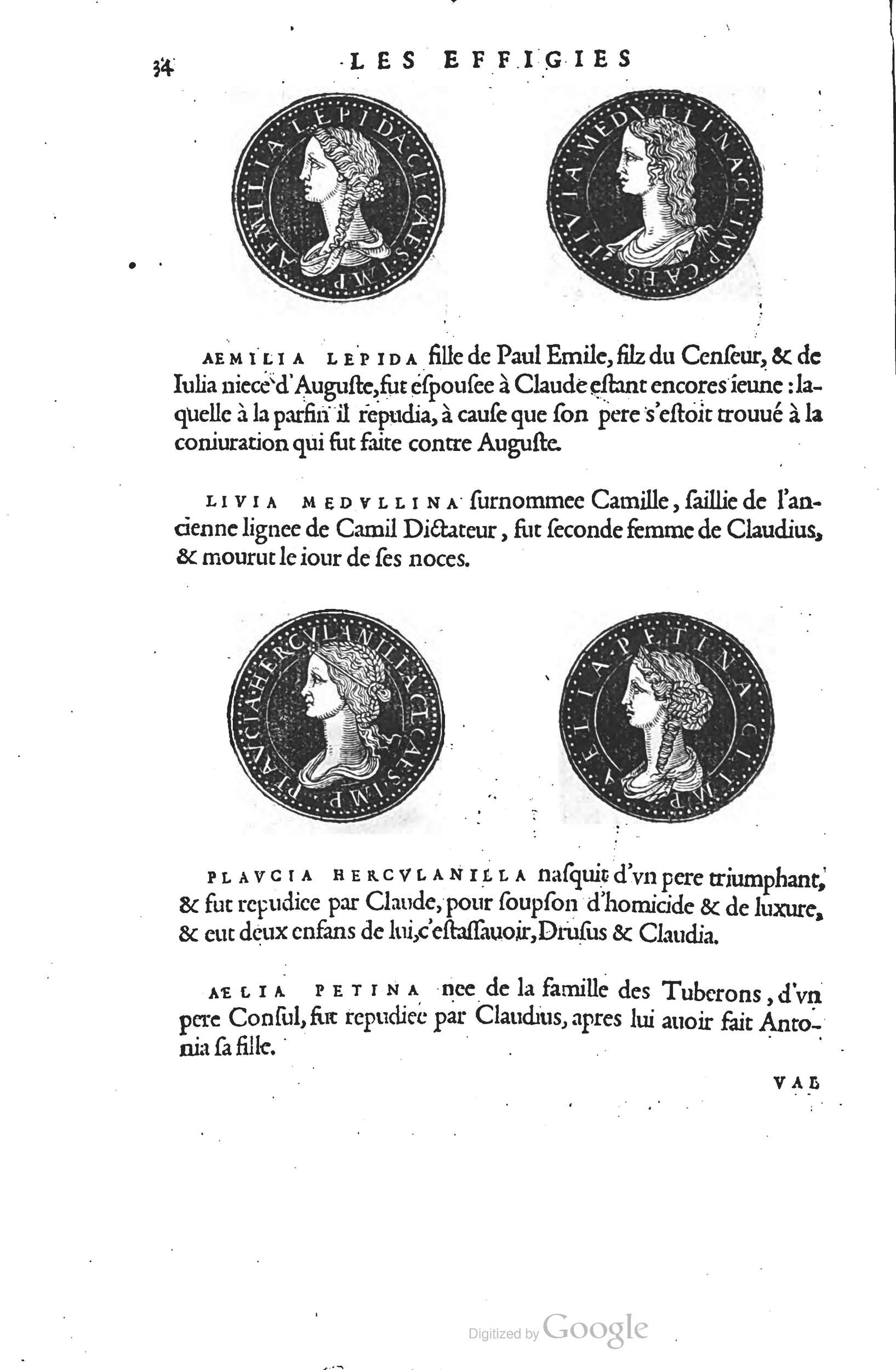 1553 - Jacopo Strada et Thomas Guérin - Épitome du Trésor des antiquités - Prague