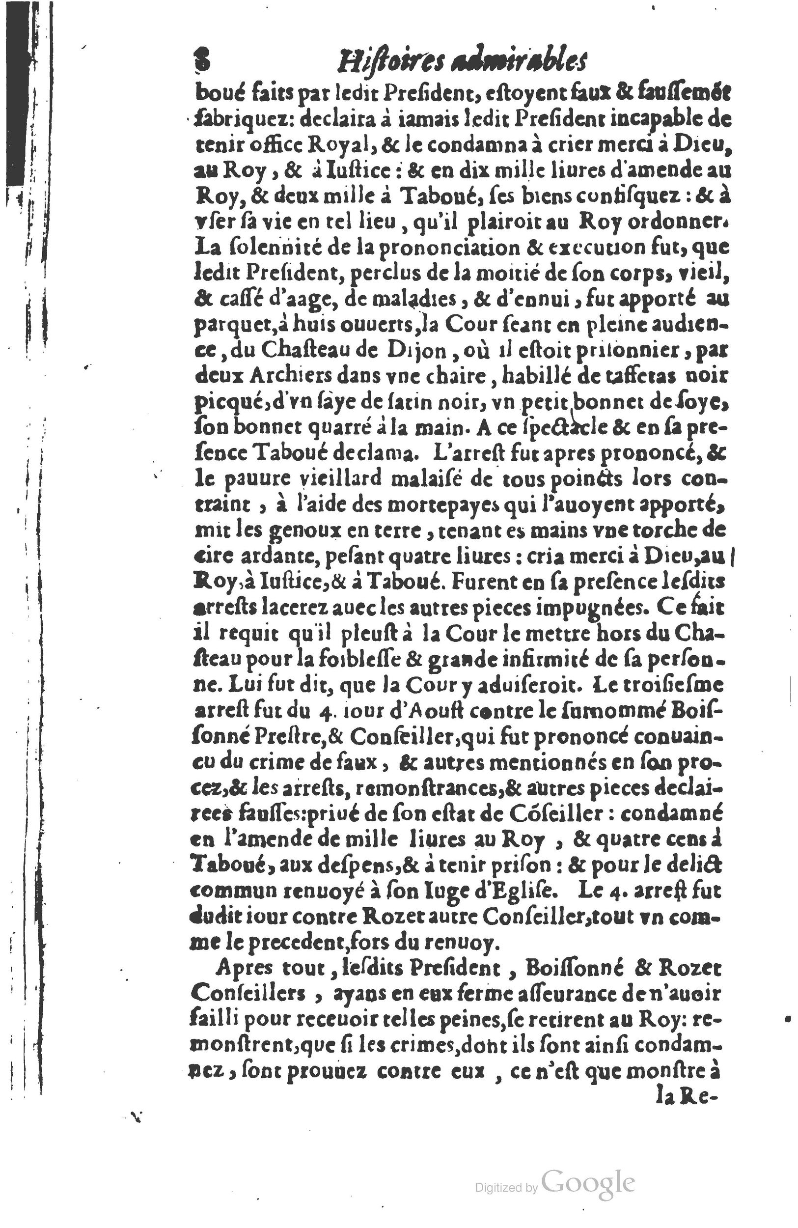 1610 - Paul Marceau - Trésor d’histoires admirables et mémorables - Princeton
