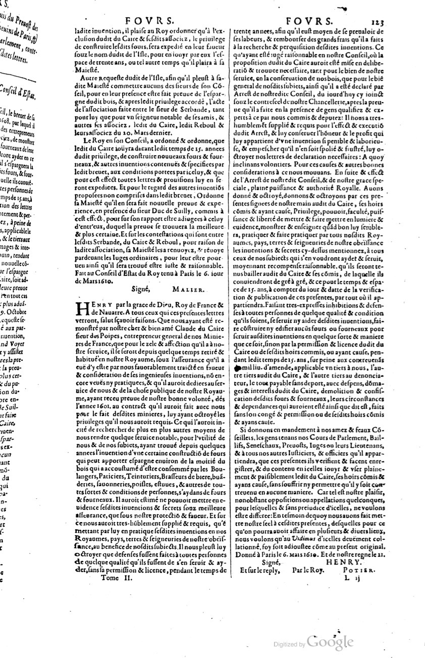 1629 - Veuve Nicolas Buon - Trésor du droit français (29620 T. 2) - BM Lyon