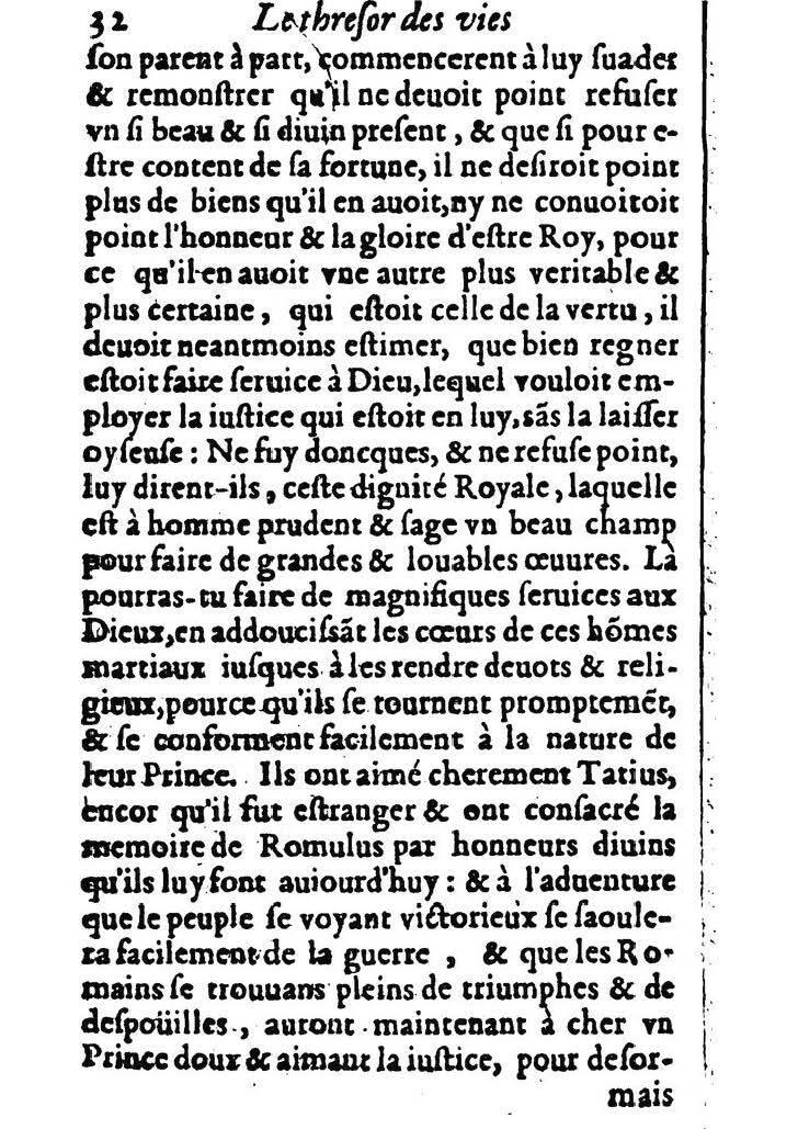 1611 - Pierre Rigaud - Trésor des vies de Plutarque - BM Lyon