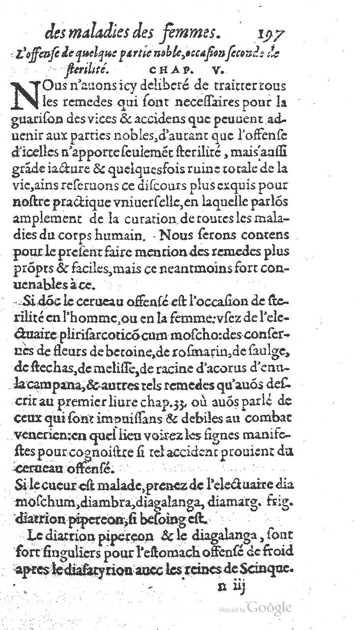 1585 - Jacques du Puis - Trésor des remèdes secrets pour les maladies des femmes - BnF