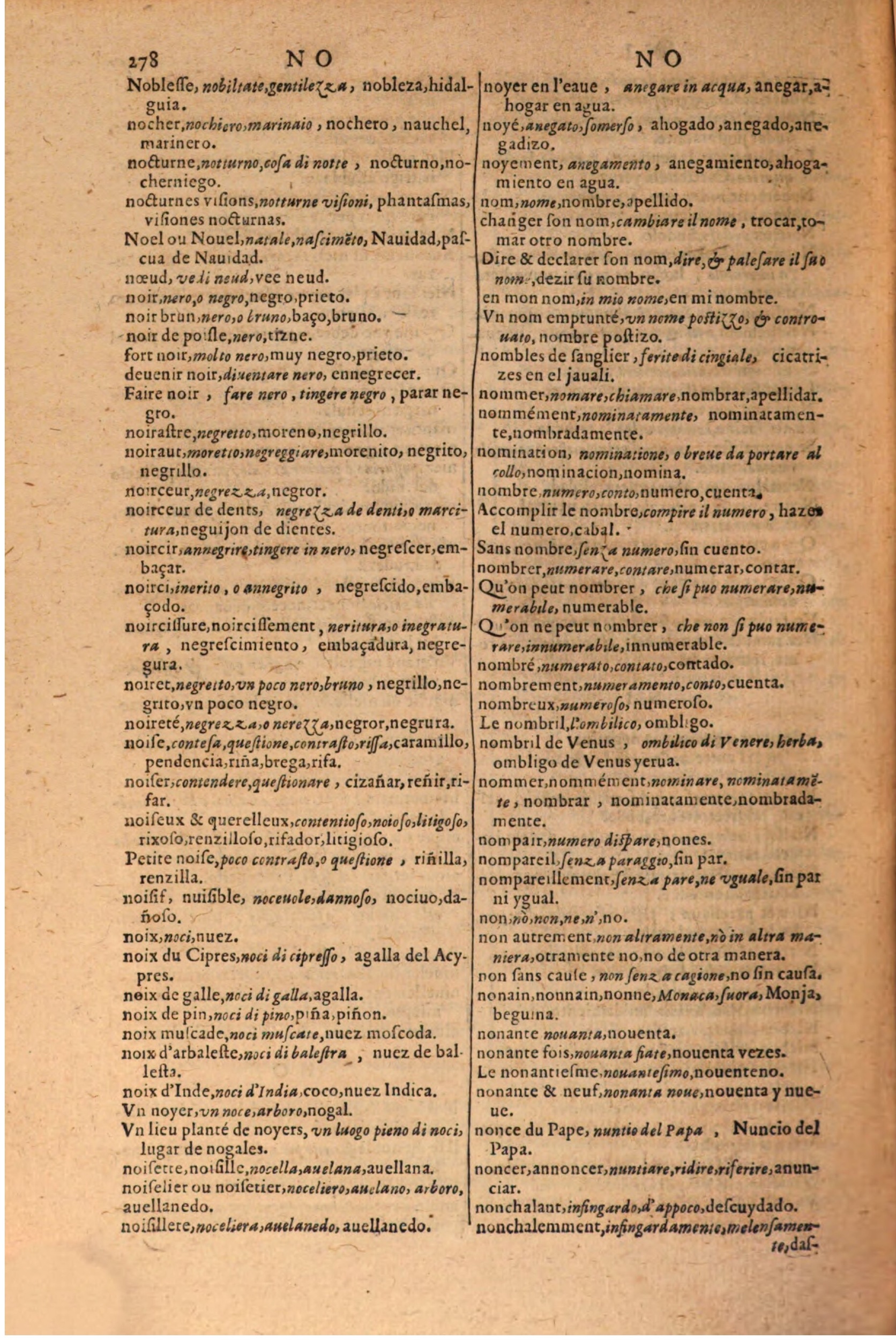 1616 - Pierre de la Rovière - Trésor des trois langues (Seconde partie) - BSB Munich