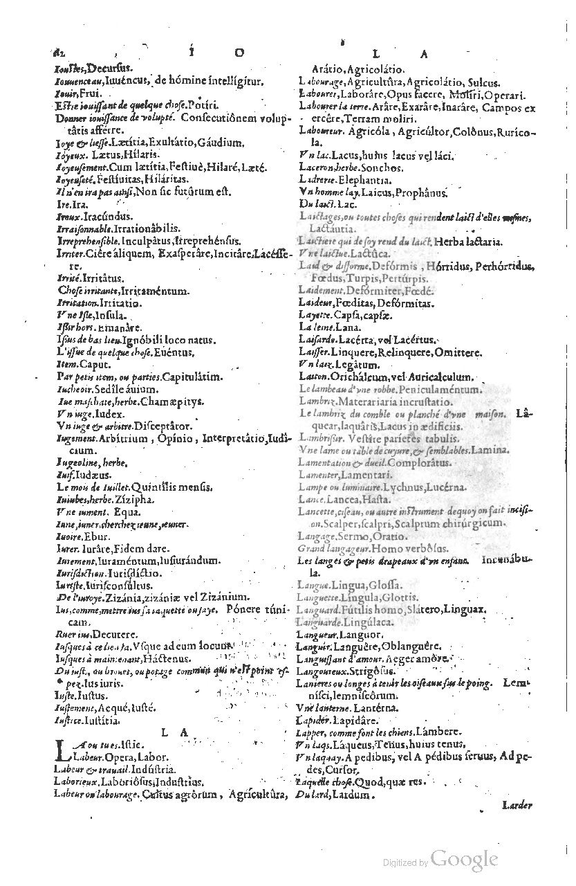 1585 - Simphorianum Beraud et Stephanum Michaëlem - Trésor des mots et traits français - Barcelone 1585 - Simphorianum Beraud et Stephanum Michaëlem - Trésor des mots et traits français - Barcelone