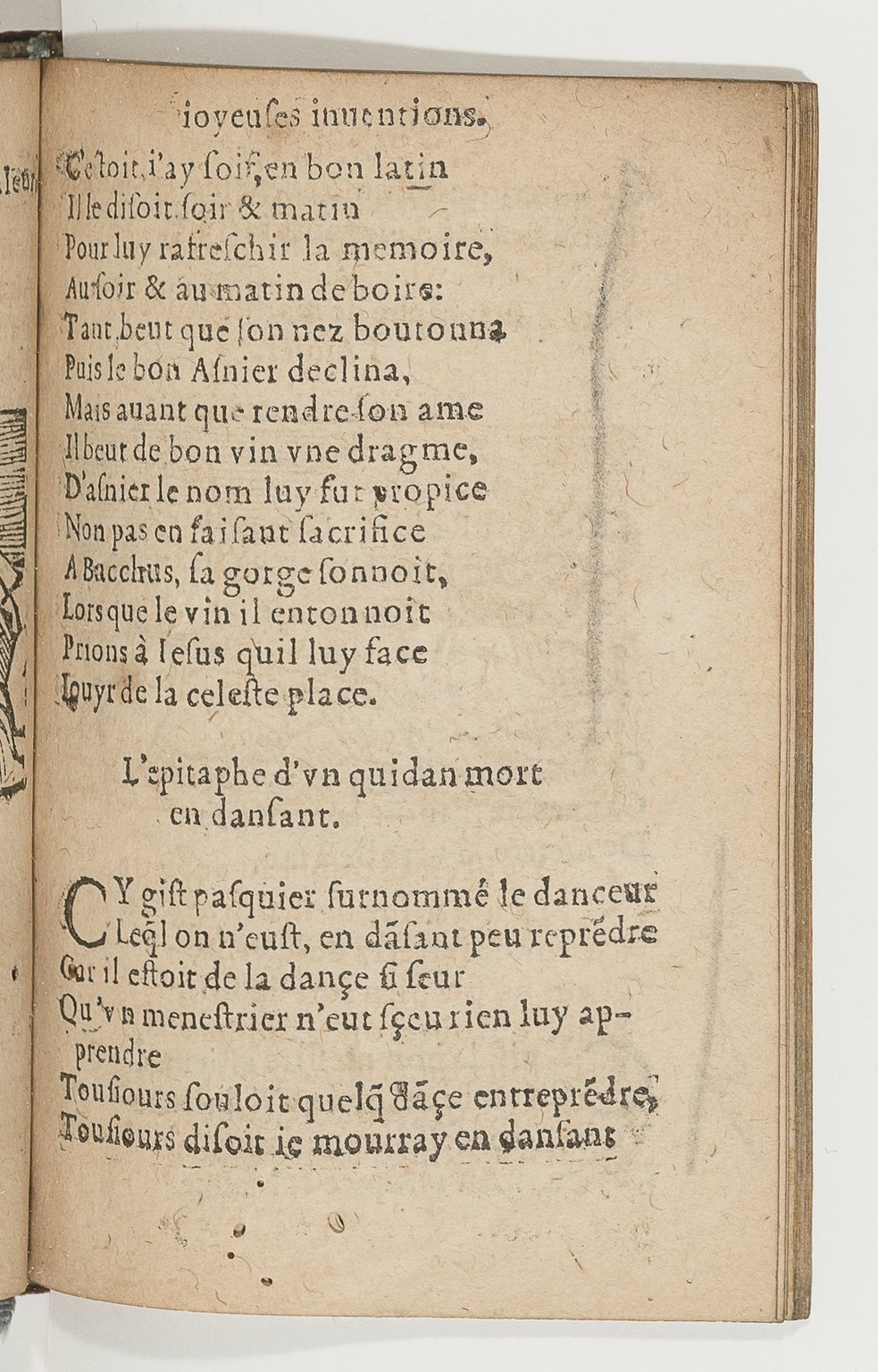 1568c. - Veuve Jean Bonfons - Trésor des joyeuses inventions du parangon de poésies - BnF Arsenal 1568c. - Veuve Jean Bonfons - Trésor des joyeuses inventions du parangon de poésies - BnF Arsenal