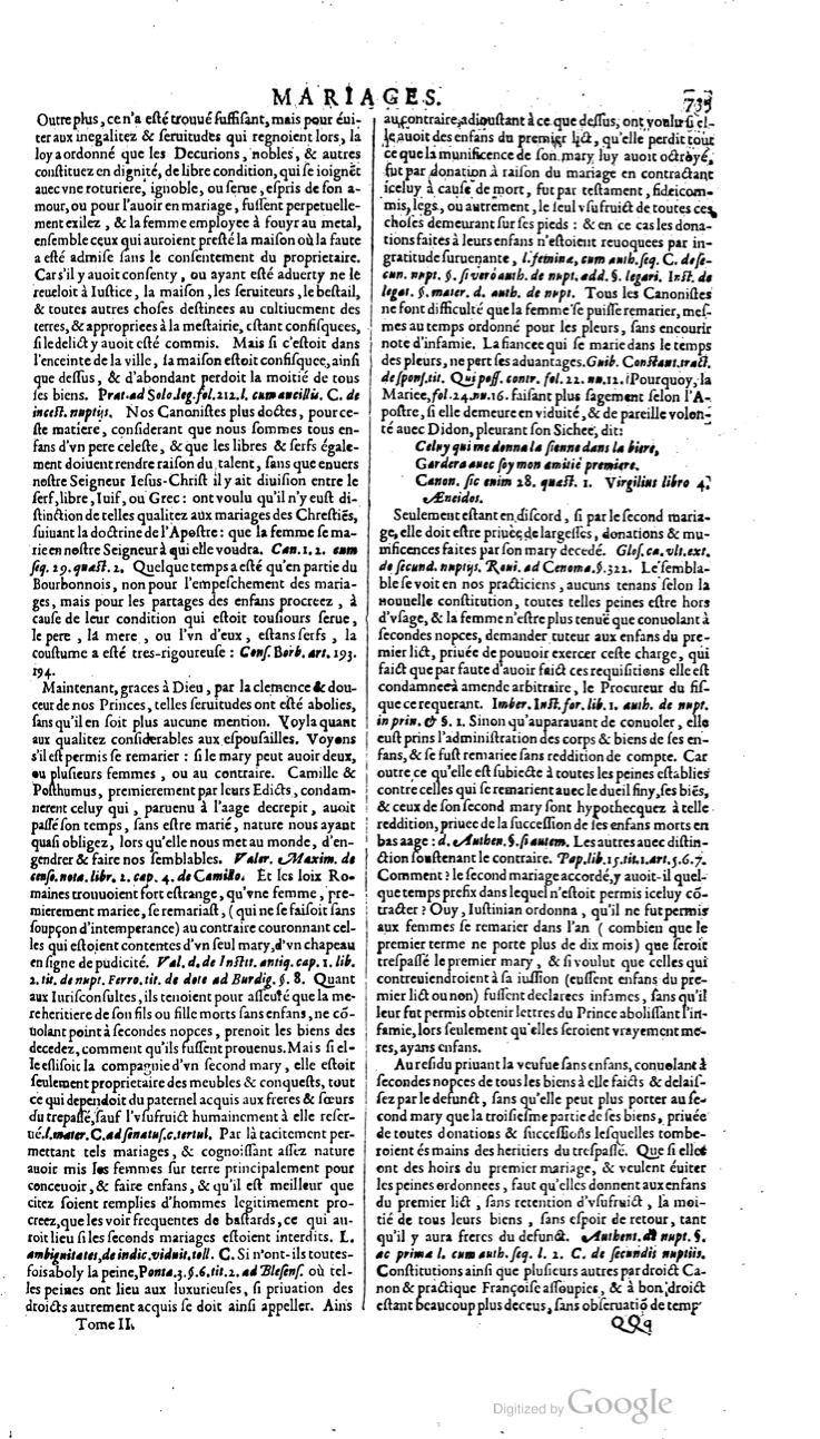 1629 - Veuve Nicolas Buon - Trésor du droit français (21754 T. 2) - BM Lyon