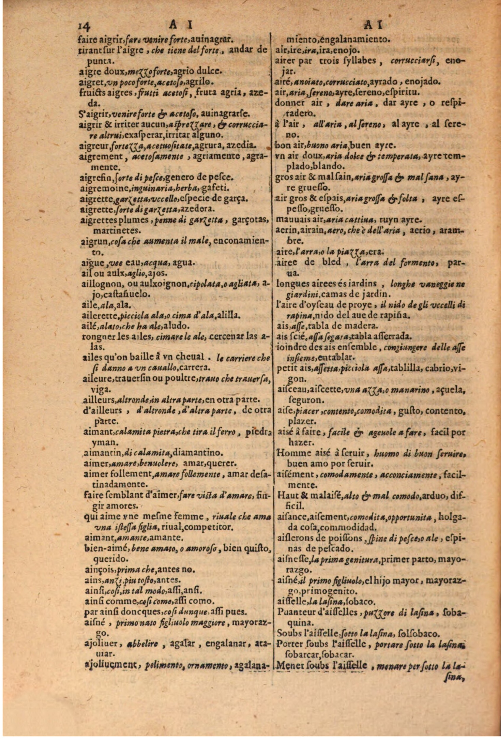 1616 - Pierre de la Rovière - Trésor des trois langues (Seconde partie) - BSB Munich