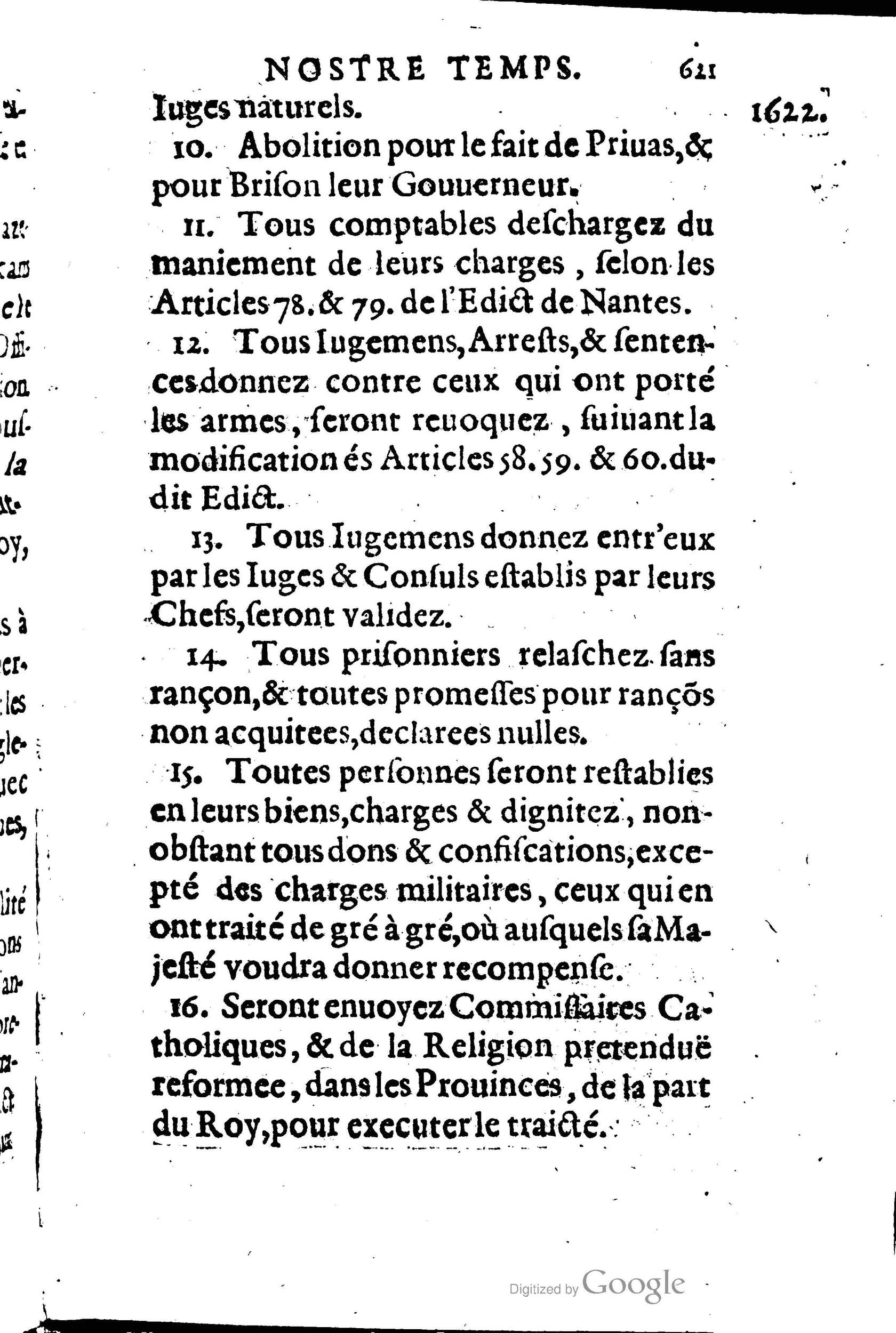 1623 - Joseph Bouillerot - Trésor de l’histoire générale de notre temps - BM Lyon