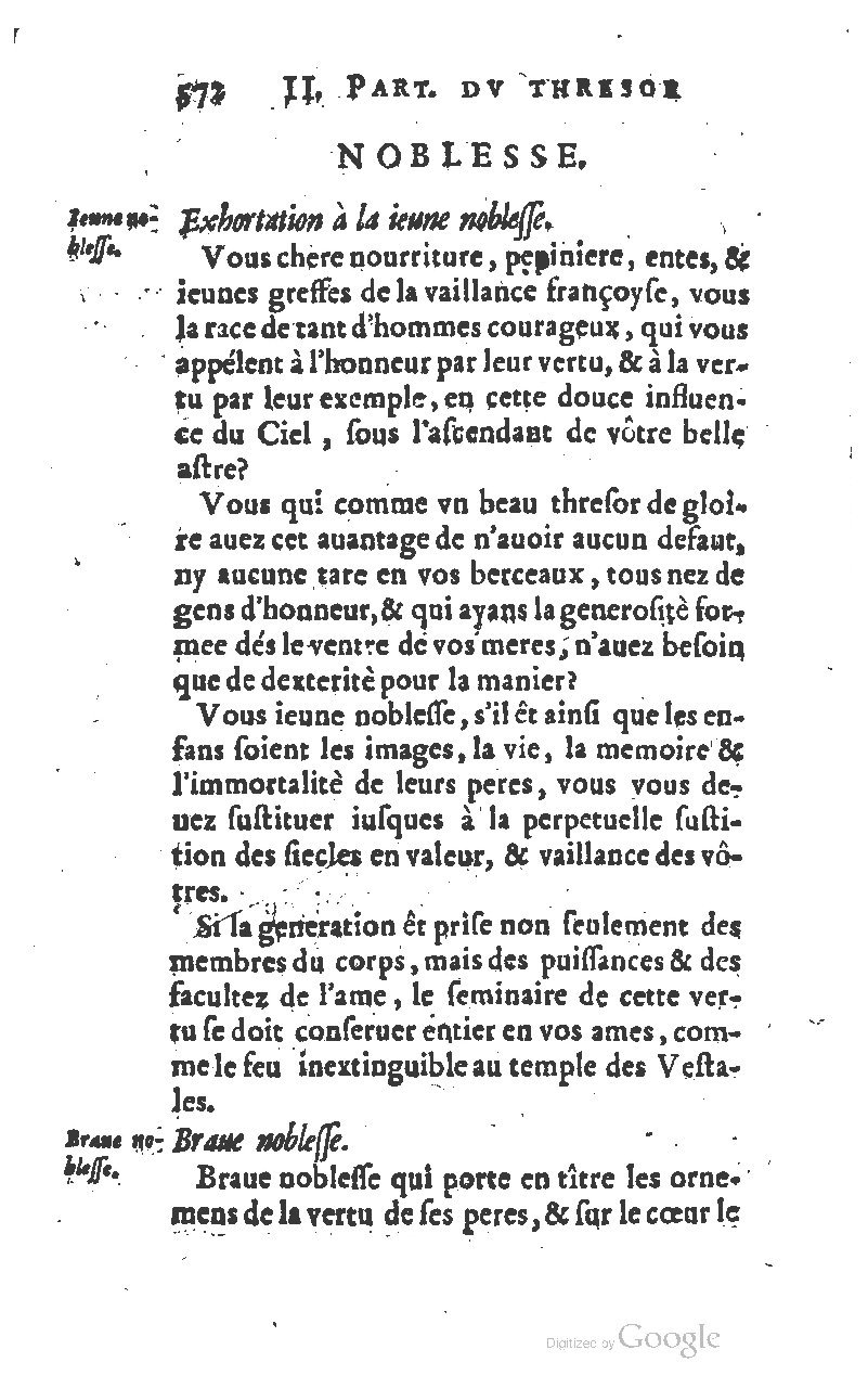 1610 - Louis Coste - Trésor de l’éloquence française (Seconde partie) - BM Lyon
