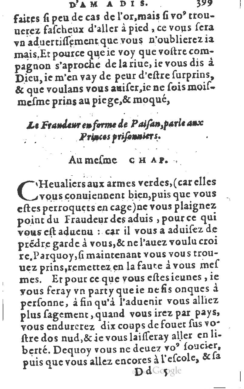 1582 - Jean Huguetan - Trésor des Amadis T. 1 - BM Lyon