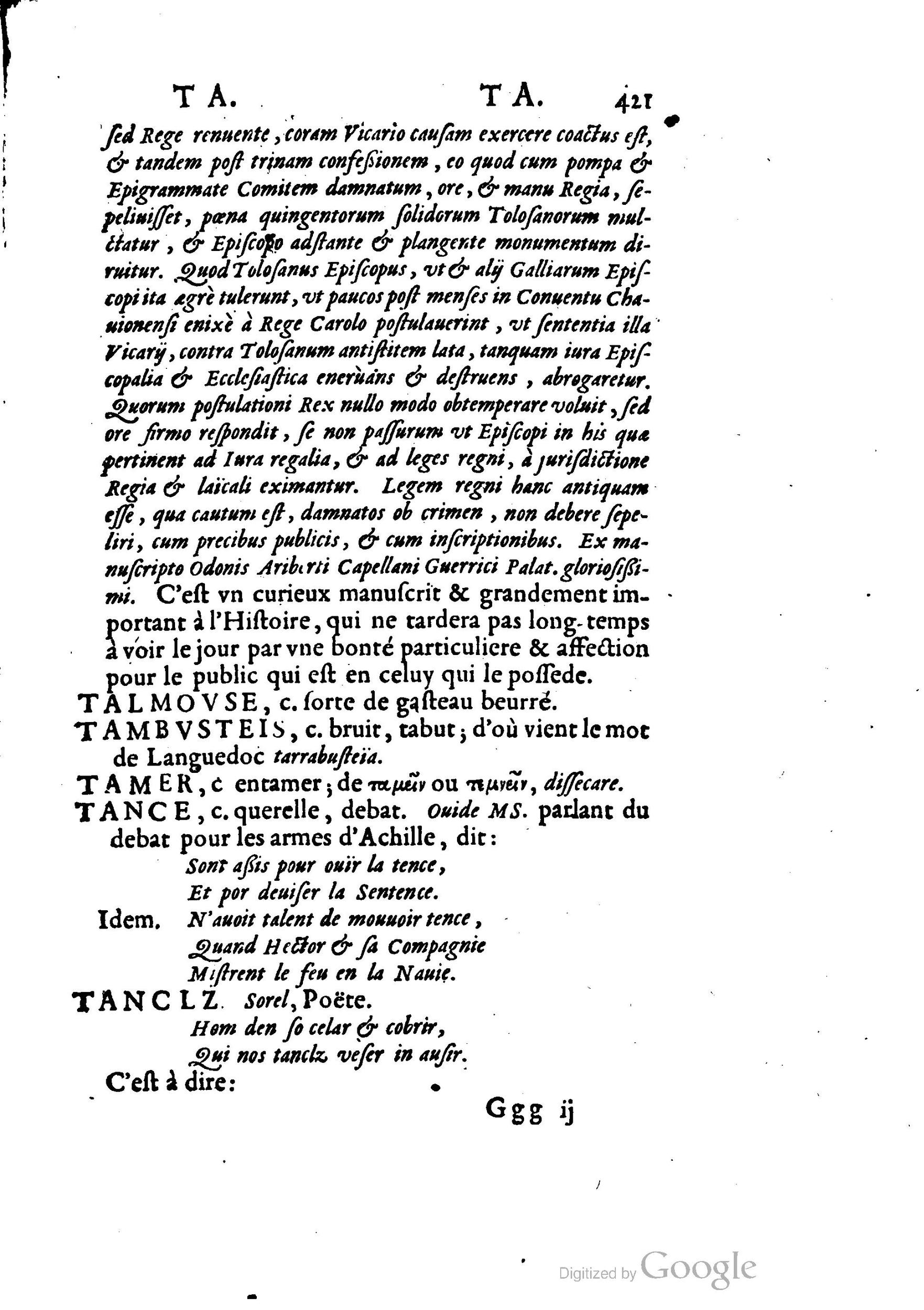 1655 - Augustin Courbé - Trésor de recherches et antiquités gauloises et françaises - BM Lyon