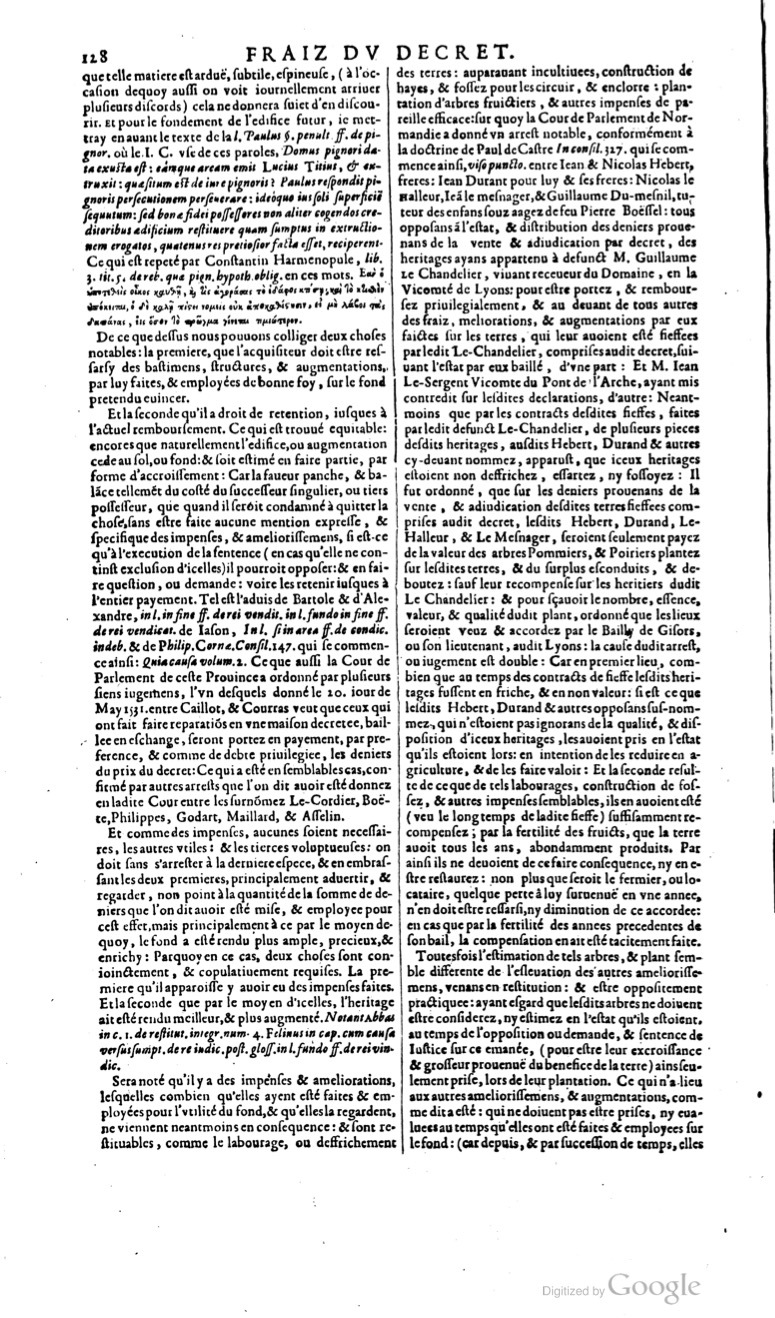 1629 - Veuve Nicolas Buon - Trésor du droit français (29620 T. 2) - BM Lyon