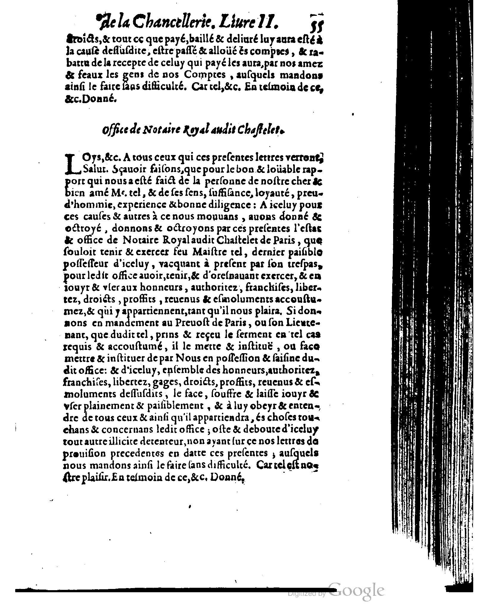 1614 - Jean Richer - Trésor du nouveau style et protocole de la chancellerie de France - BSB Munich