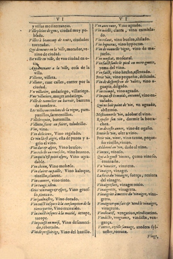 1607 - Marc Orry - Trésor des deux langues espagnole et française (Première et Seconde parties) - ÖNB Wien