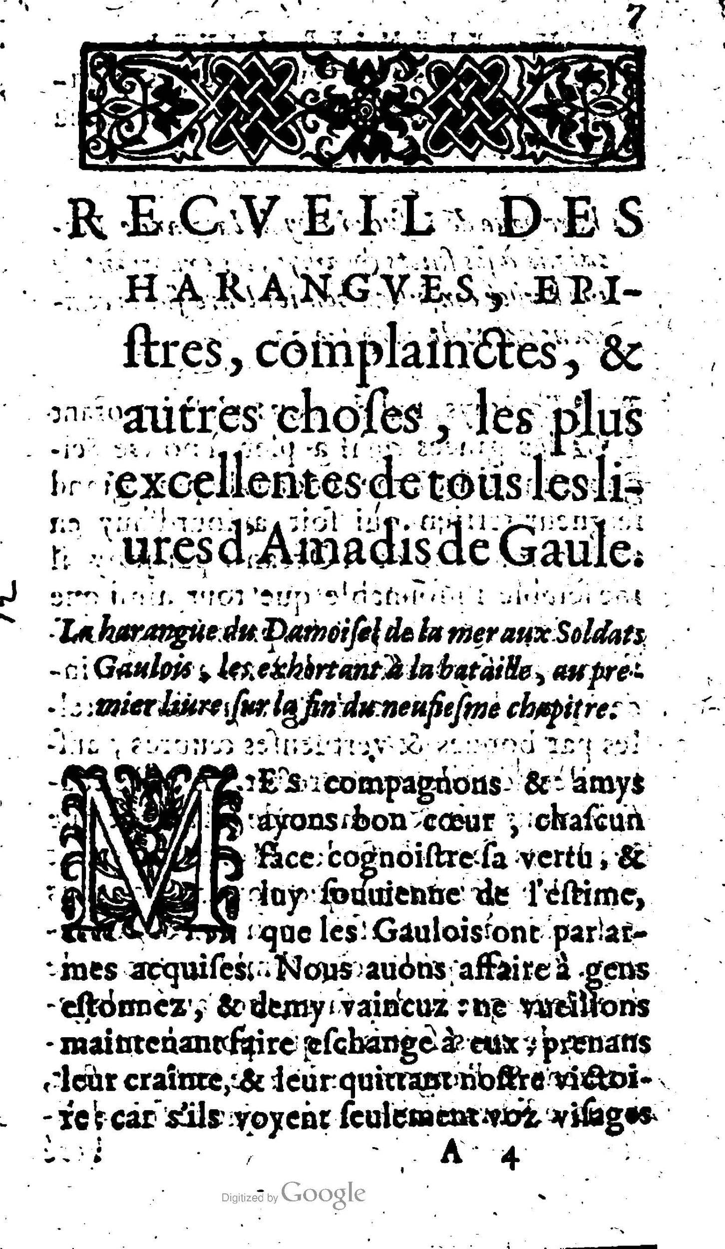 1606 - Jean Antoine Huguetan - Trésor des Amadis - Anvers Musée Plantin-Moretus 1606 - Jean Antoine Huguetan - Trésor des Amadis - Anvers Musée Plantin-Moretus