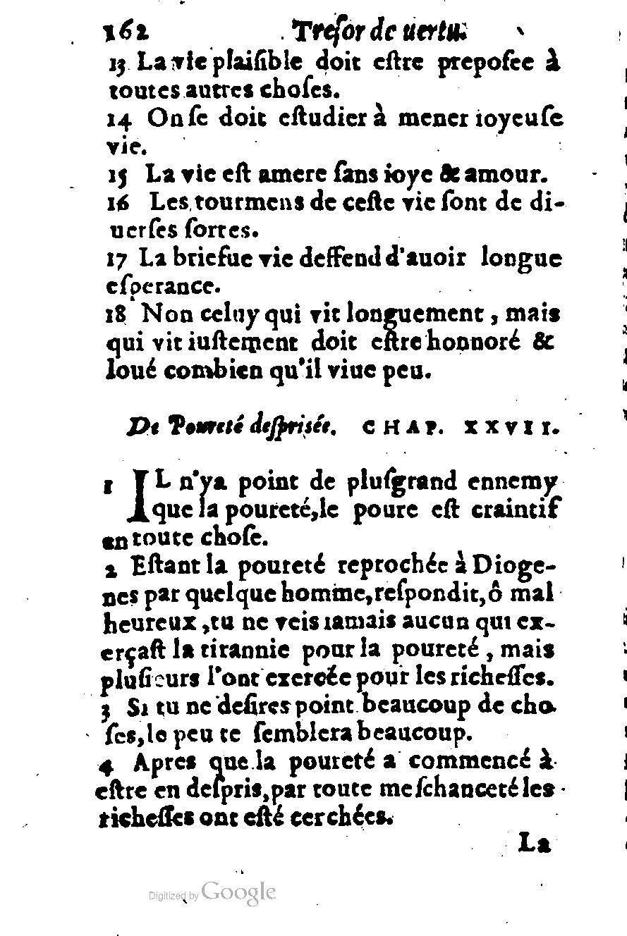 1576 - Benoît Rigaud - Trésor de vertu - British Library 1576 - Benoît Rigaud - Trésor de vertu - British Library