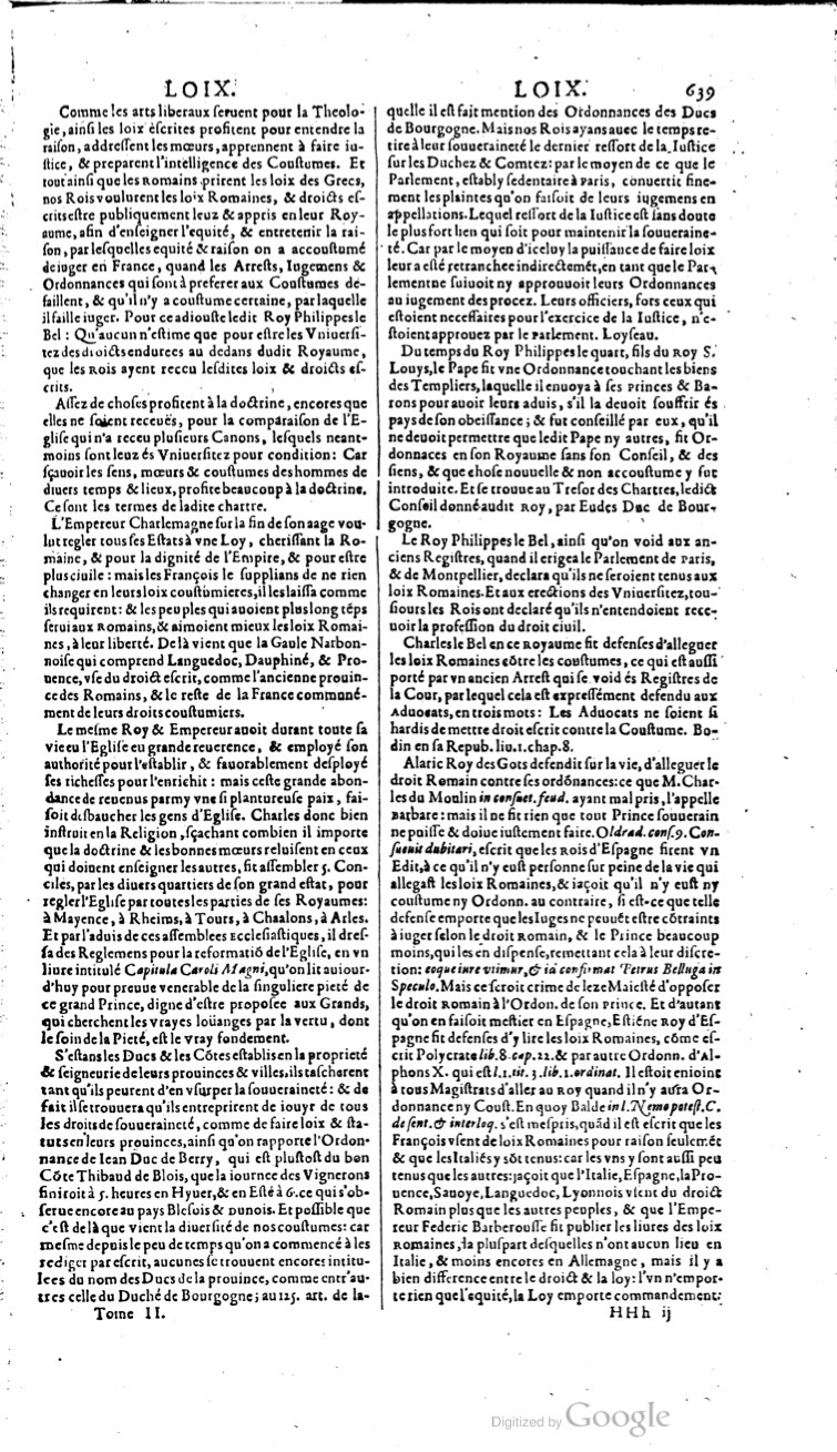 1629 - Veuve Nicolas Buon - Trésor du droit français (21754 T. 2) - BM Lyon