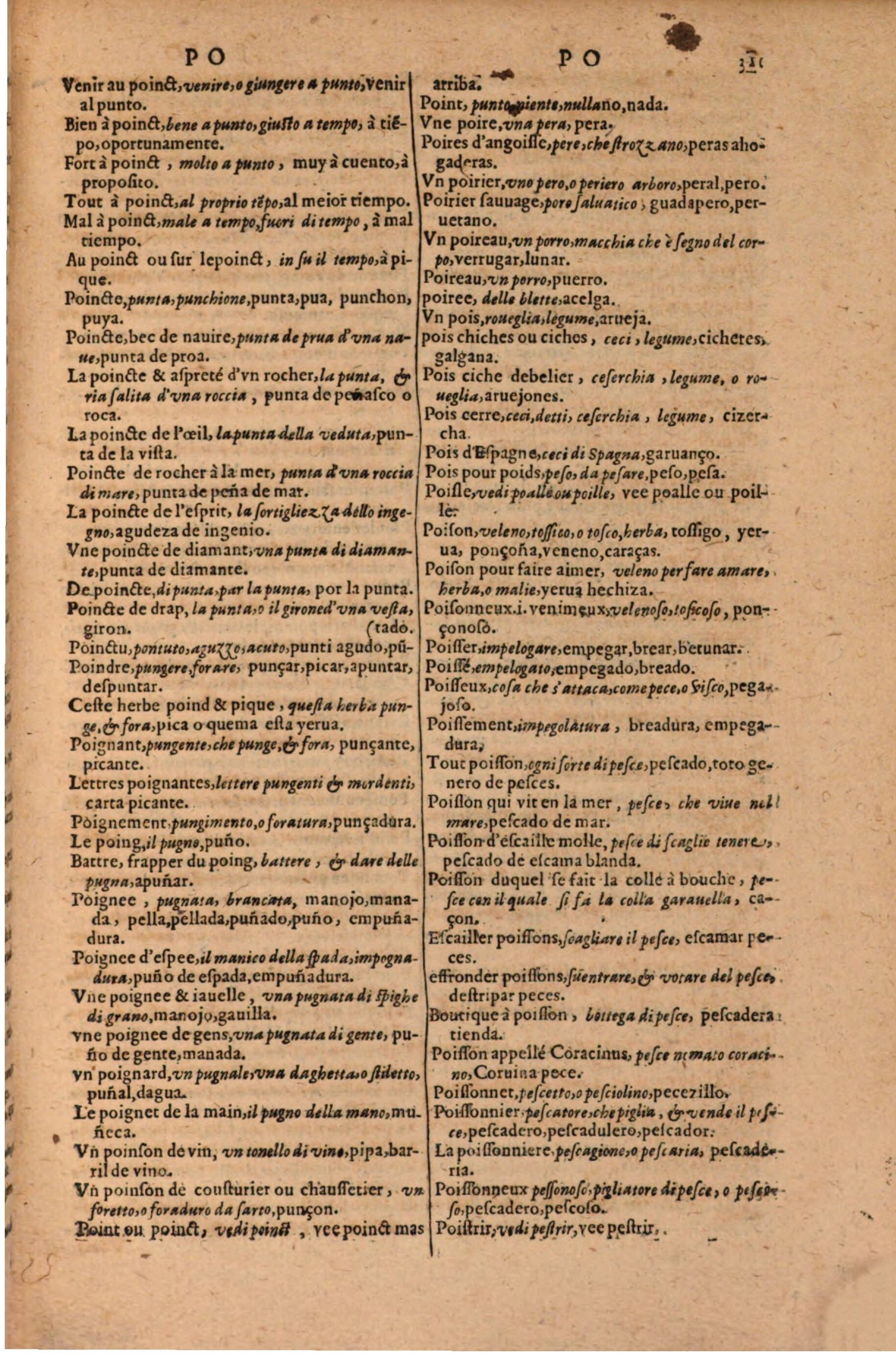 1616 - Pierre de la Rovière - Trésor des trois langues (Seconde partie) - BSB Munich