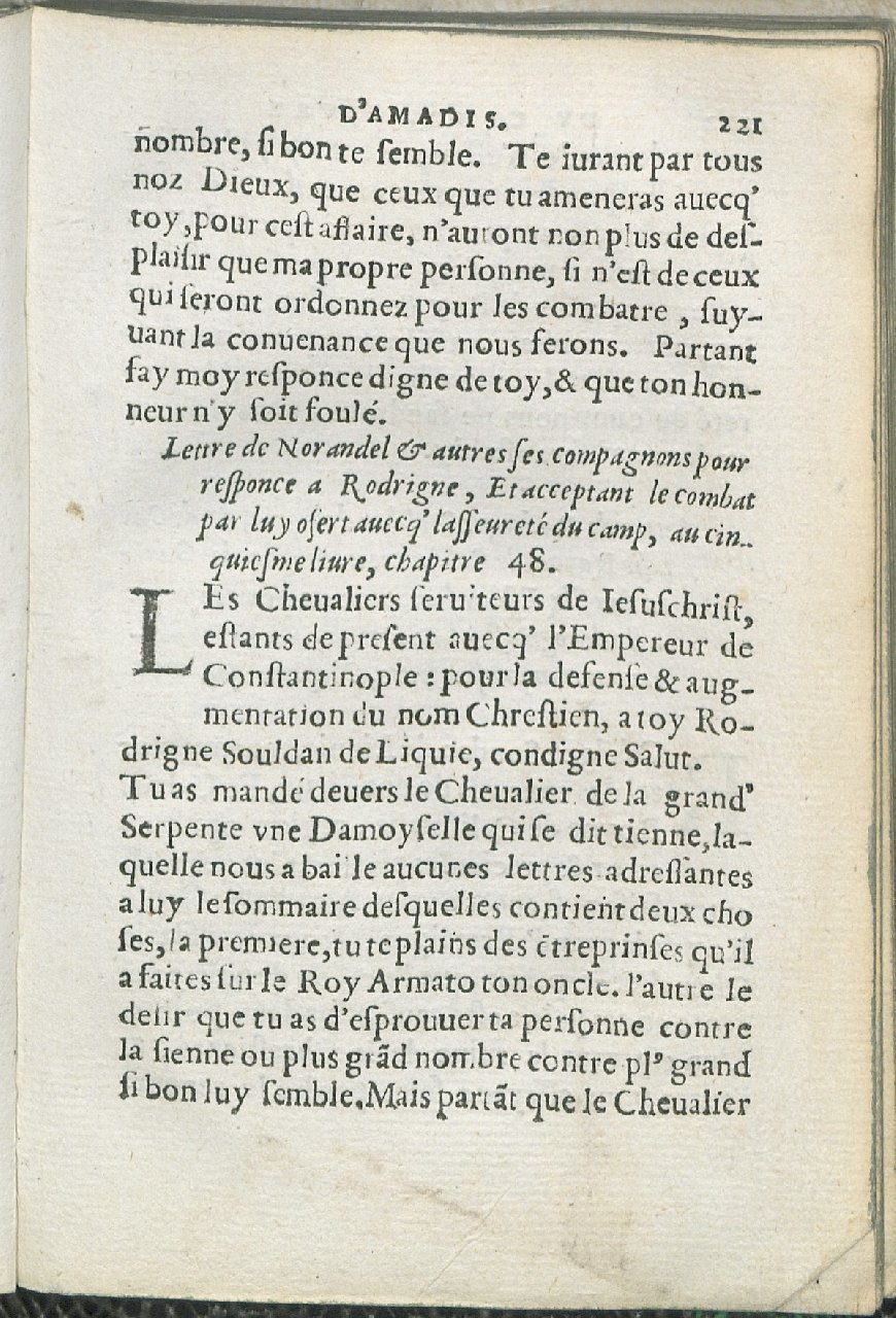 1559 - Pierre Regnard - Trésor des Amadis - Det KLG Copenhague