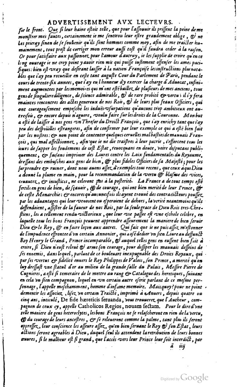1629 - Veuve Nicolas Buon - Trésor du droit français (21754 T. 1) - BM Lyon 1629 - Veuve Nicolas Buon - Trésor du droit français (21754 T. 1) - BM Lyon