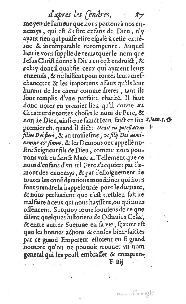 1607 - Nicolas Du Fossé - Trésor quadragésimal - T 01 - BM Lyon