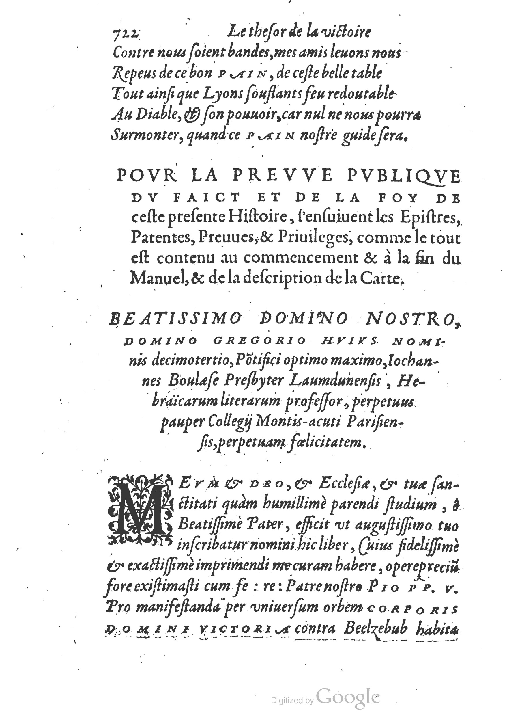 1578 - Nicolas Chesneau - Trésor et entière histoire de la triomphante victoire du corps de Dieu sur l’esprit malin - British Library 1578 - Nicolas Chesneau - Trésor et entière histoire de la triomphante victoire du corps de Dieu sur l’esprit malin - British Library