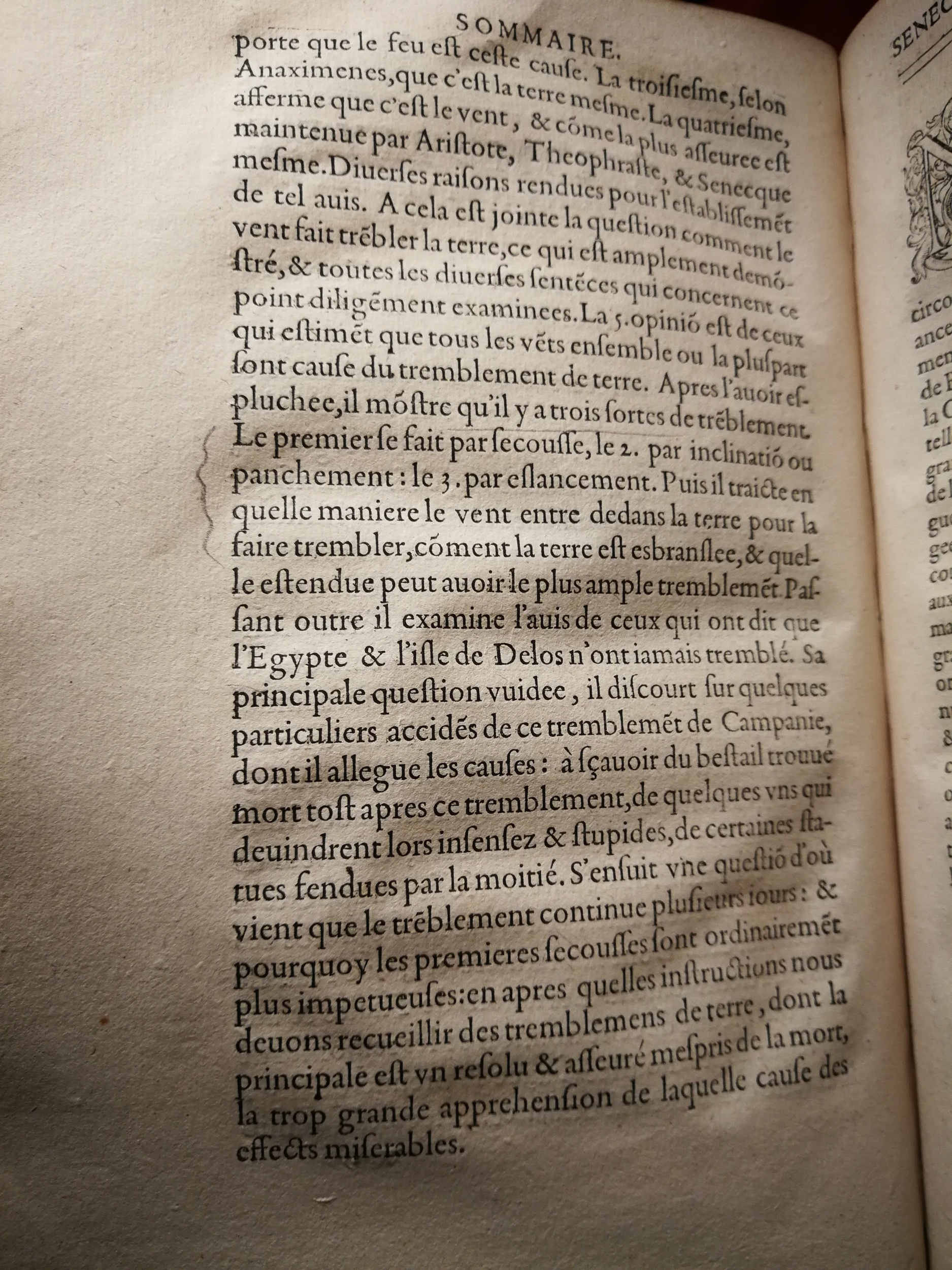 1595 - Jean Houzé - Œuvres morales et mêlées de Sénèque, Trésor de philosophie morale - T. 3 - BnF