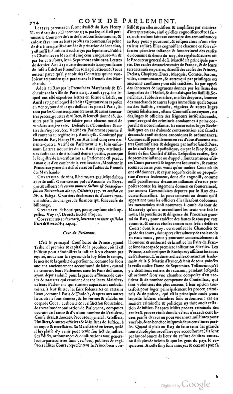 1629 - Veuve Nicolas Buon - Trésor du droit français (29620 T. 1) - BM Lyon