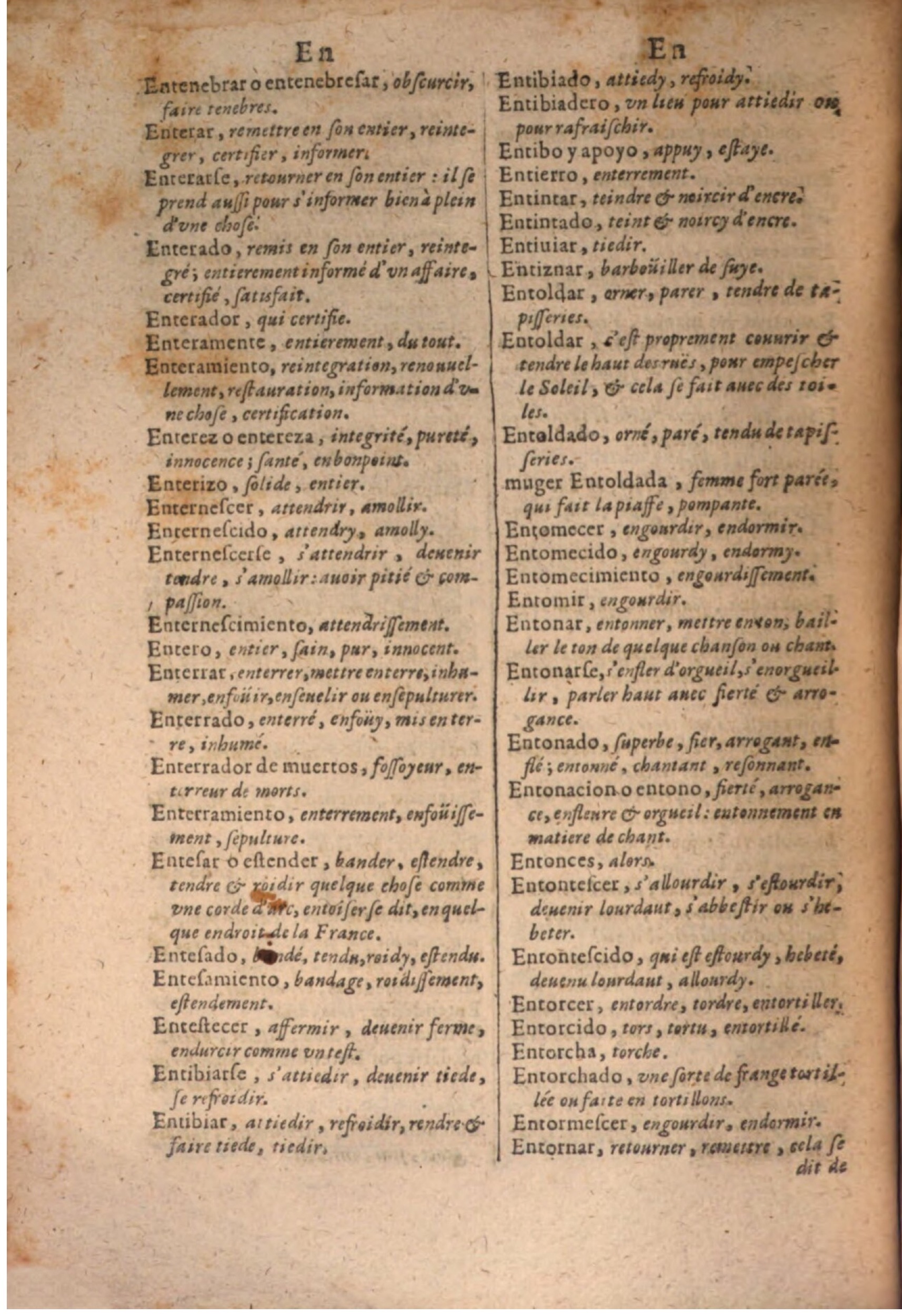1645 - A. de Sommaville et A. Courbé - Trésor des deux langues espagnole et française - BSB Munich