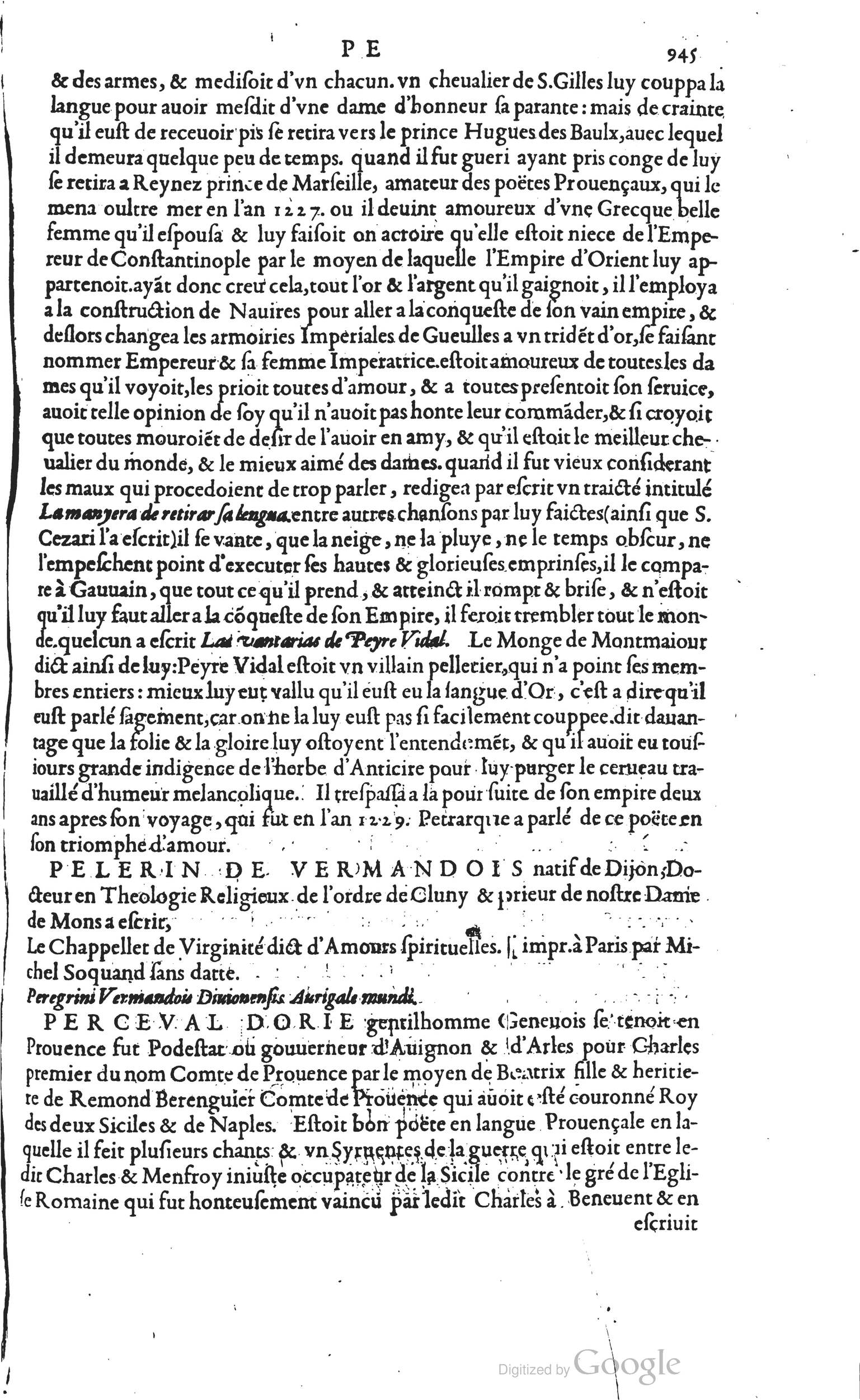1585 - Barthélemy Honorat - Bibliothèques françaises - BSB Munich