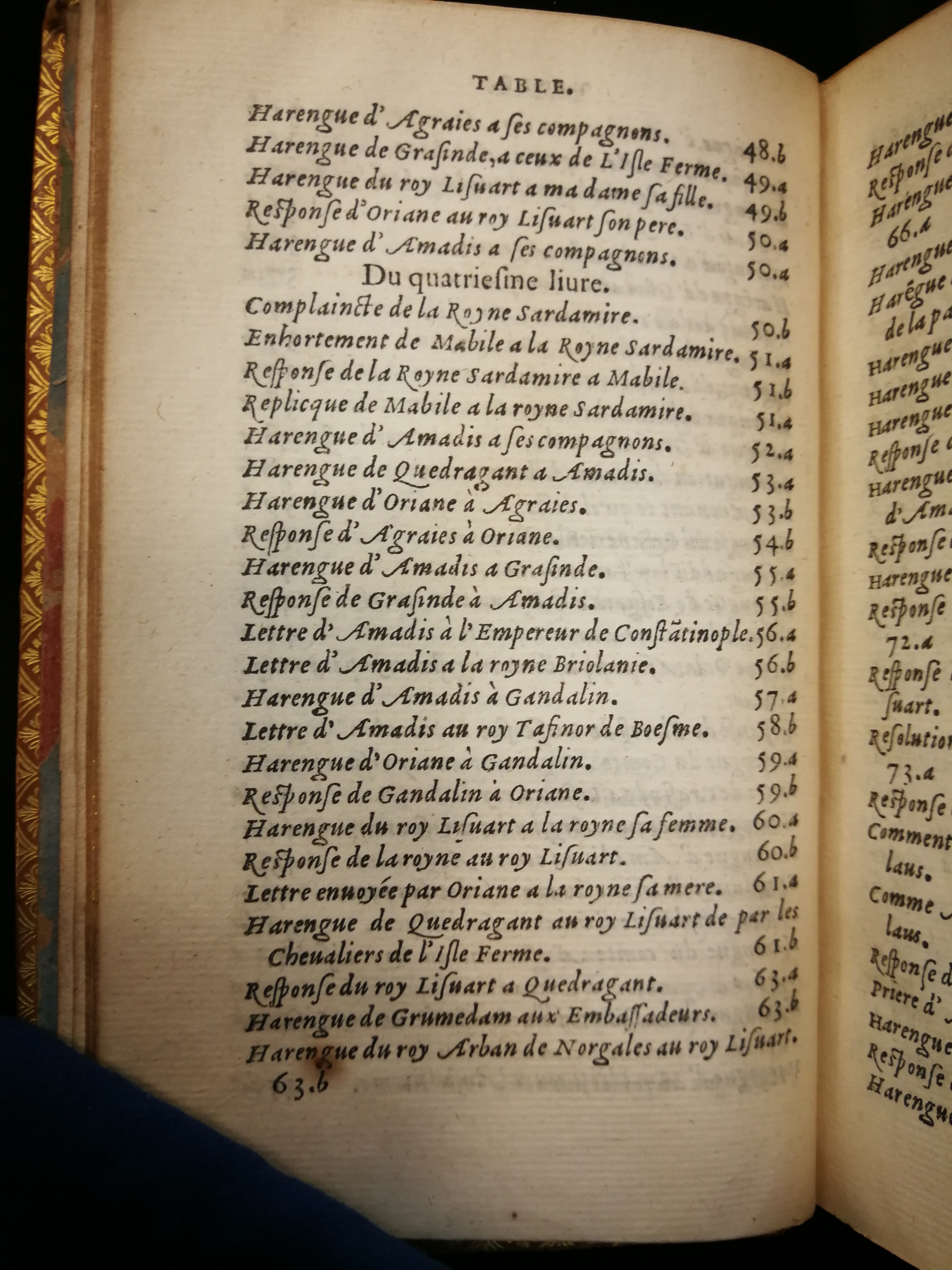 1559 - Étienne Groulleau - Trésor des Amadis - Les Méjanes, Aix-en-Provence