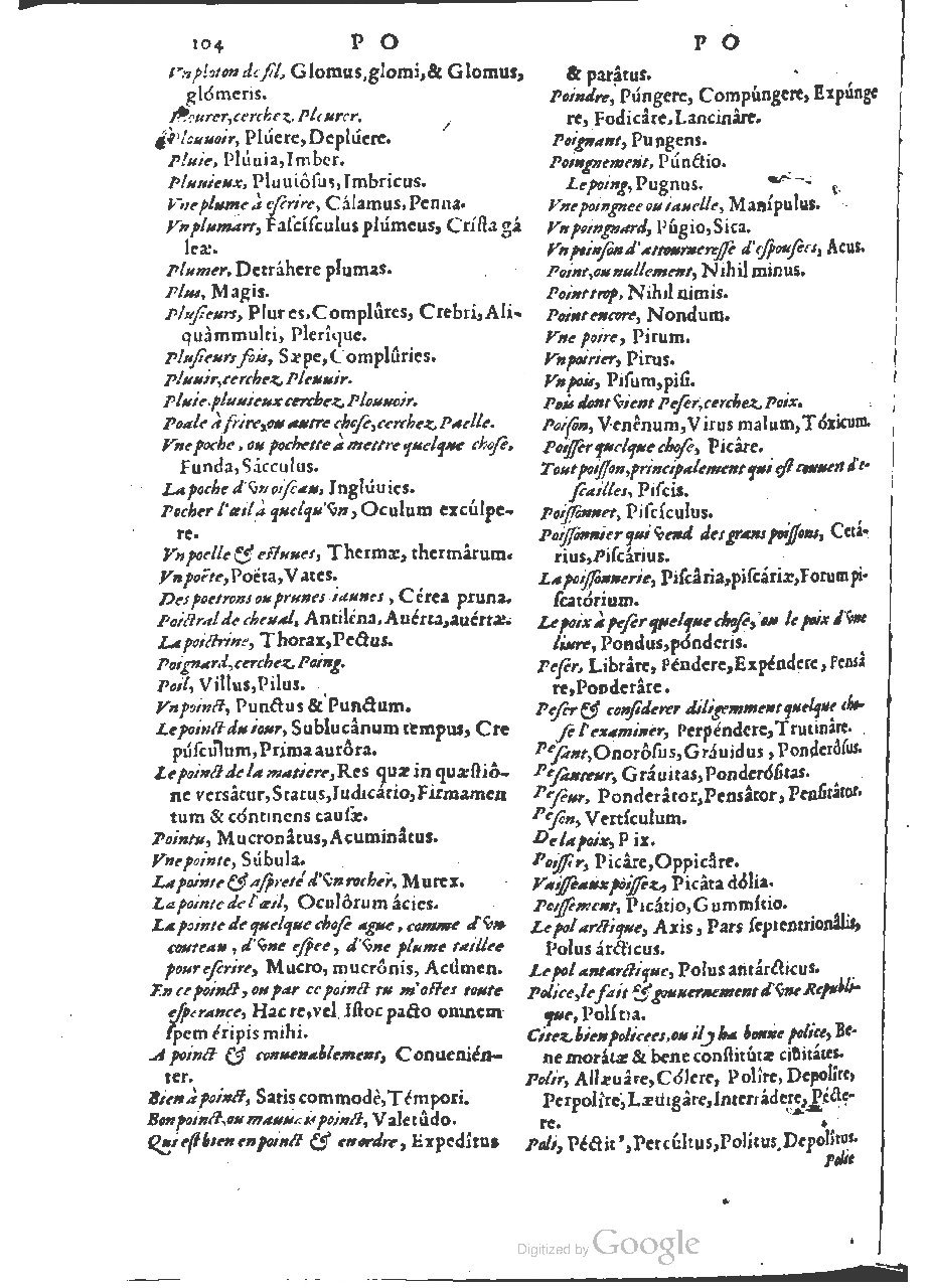 1564 - Henri Hylaire et Louis Cloquemin - Trésor des mots et traits français - BSB Munich