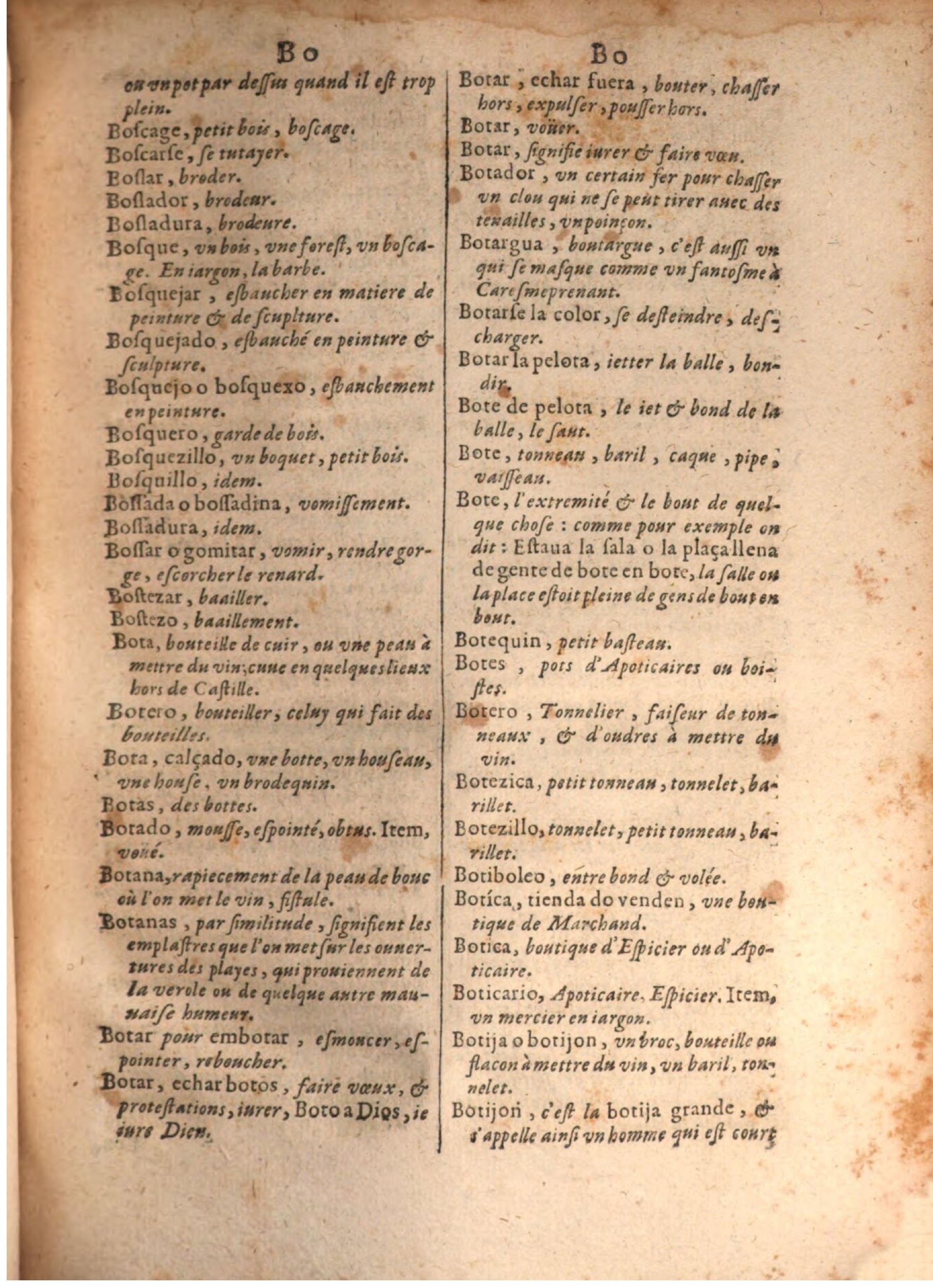 1645 - A. de Sommaville et A. Courbé - Trésor des deux langues espagnole et française - BSB Munich