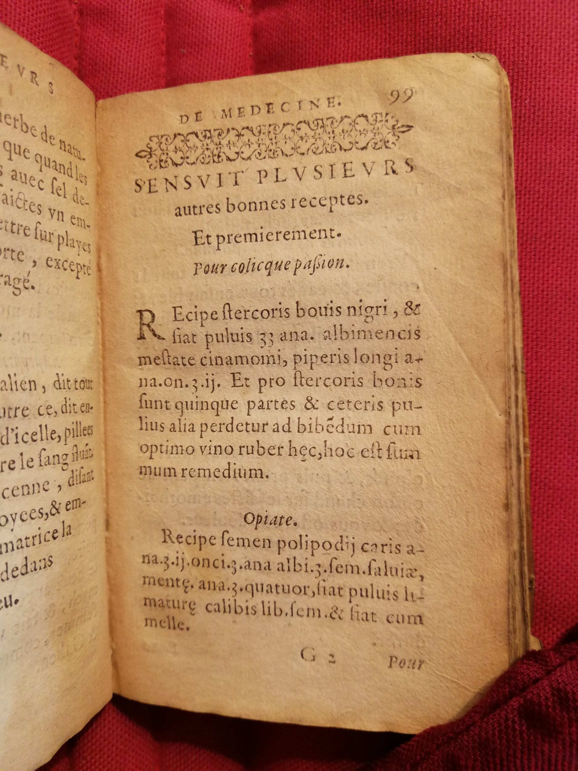 1586 - Benoît Rigaud - Trésor des fleurs et secrets de médecine - Sainte-Geneviève