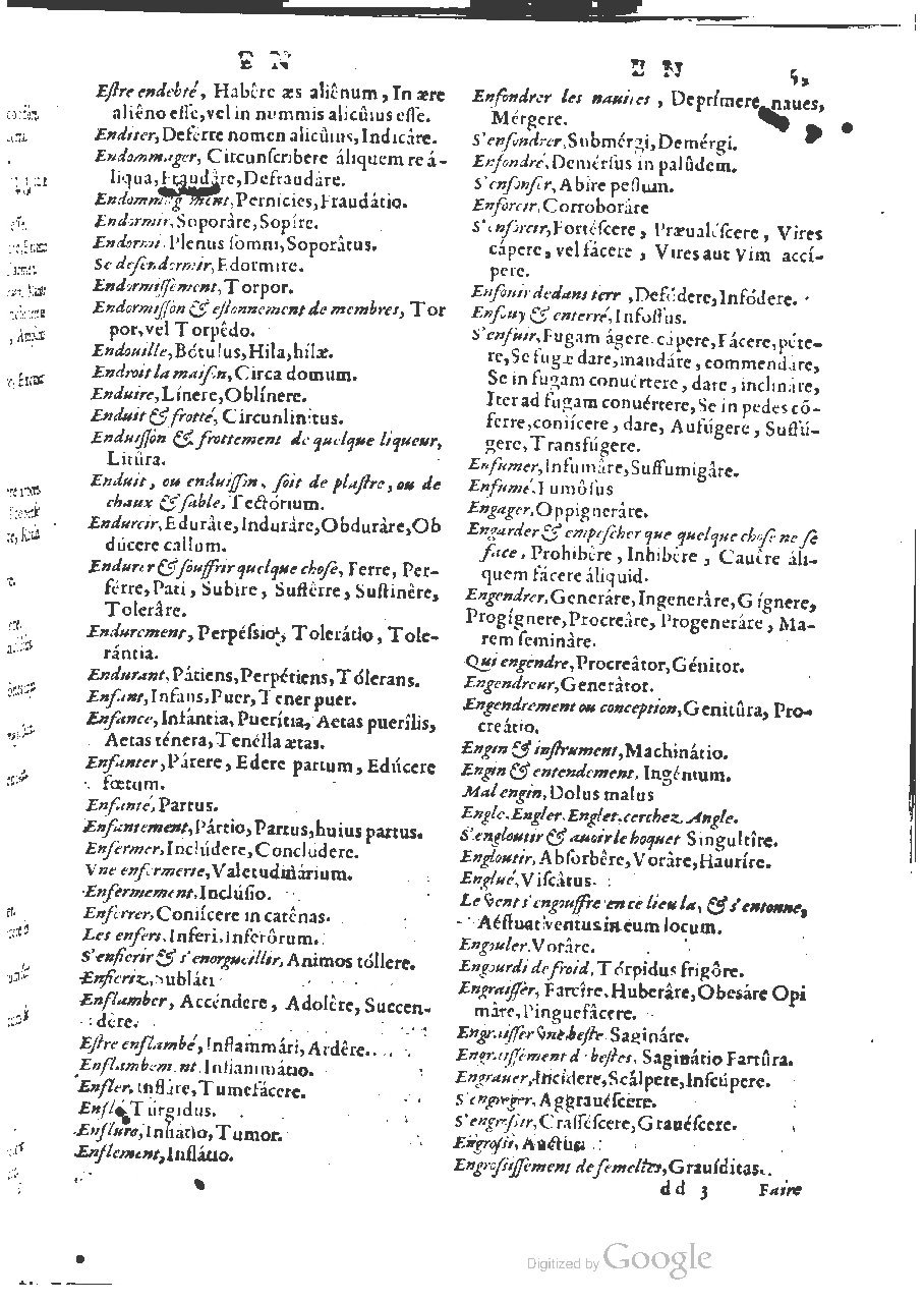 1564 - Henri Hylaire et Louis Cloquemin - Trésor des mots et traits français - BSB Munich