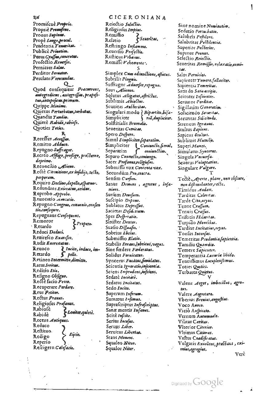 1585 - Simphorianum Beraud et Stephanum Michaëlem - Trésor des mots et traits français - Barcelone